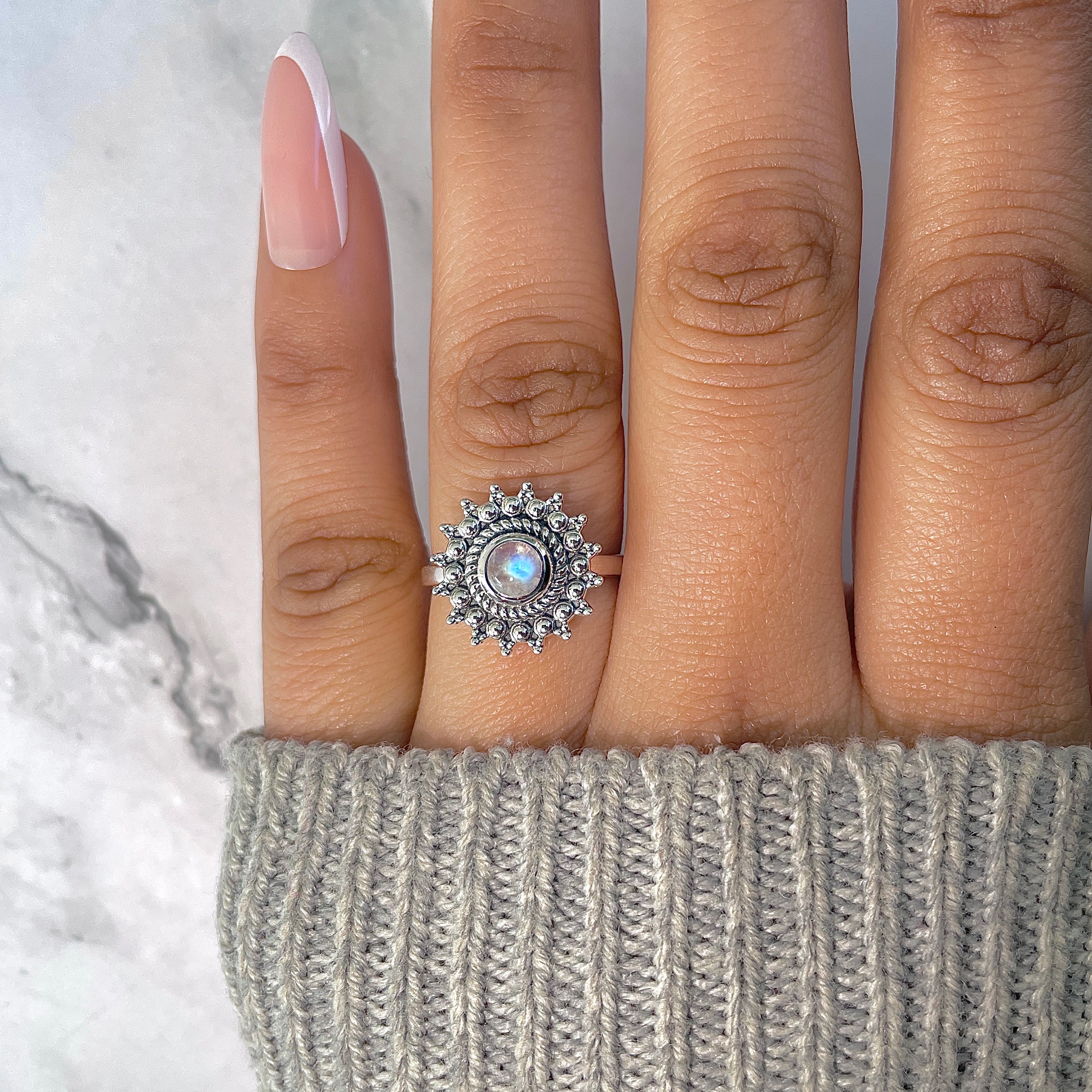 Moonstone Ring-(RBM-RDR-1013.)