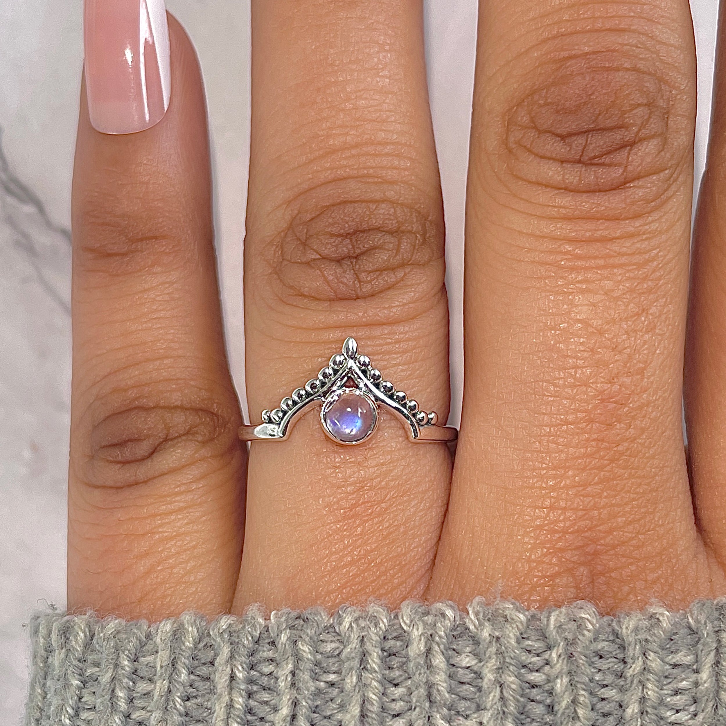 Moonstone Ring-(RBM-RDR-1345.)