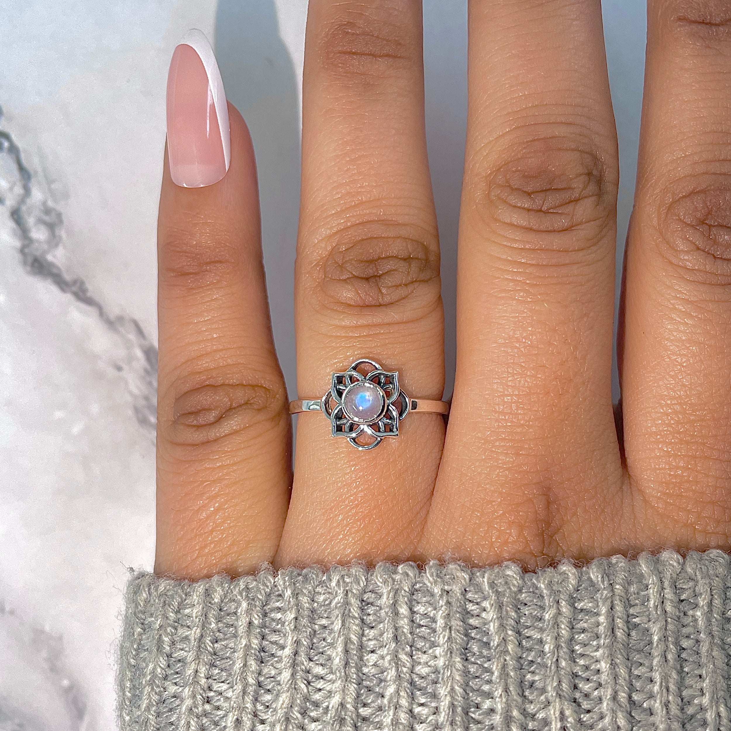 Moonstone Ring-(RBM-RDR-1351.)