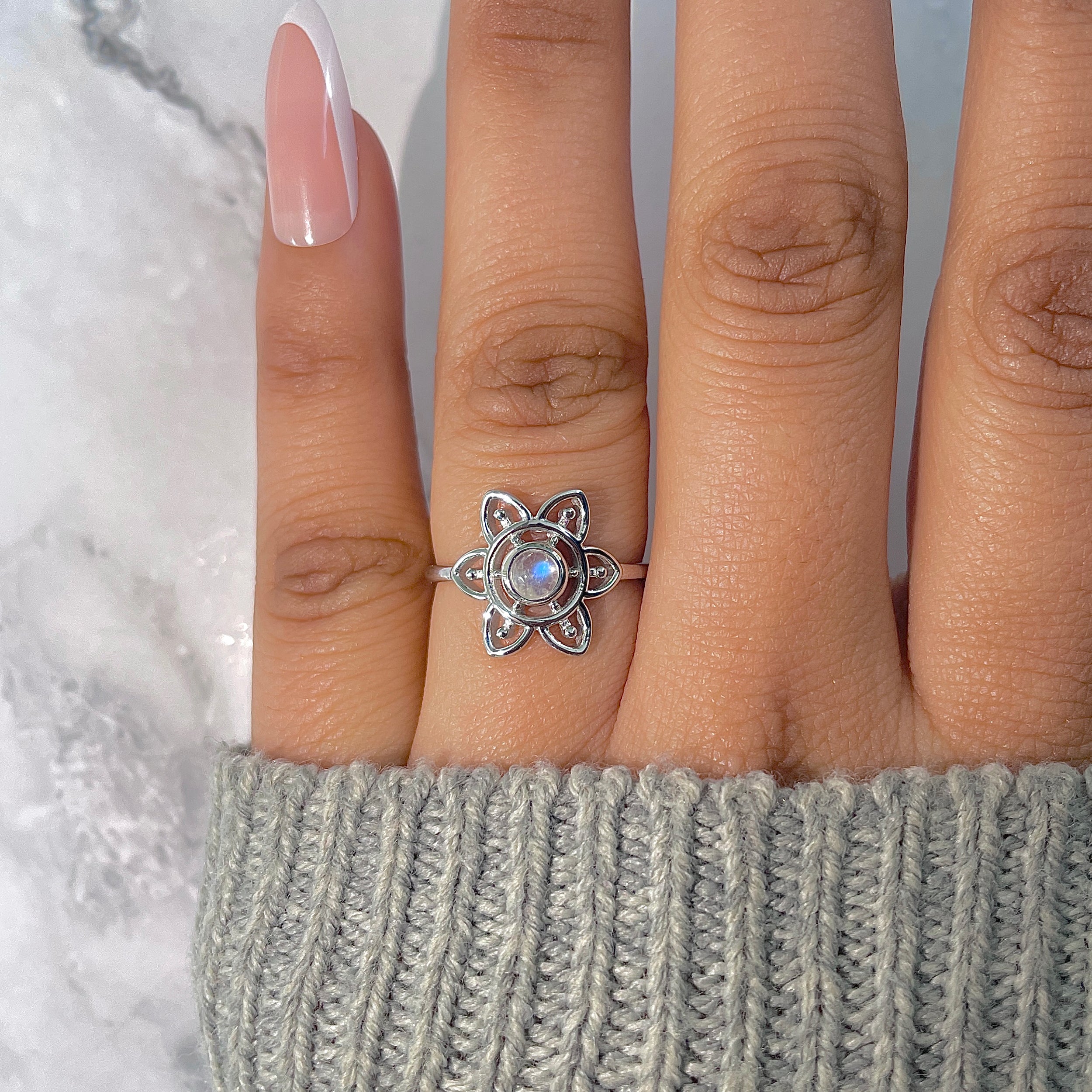 Moonstone Ring-(RBM-RDR-1357.)