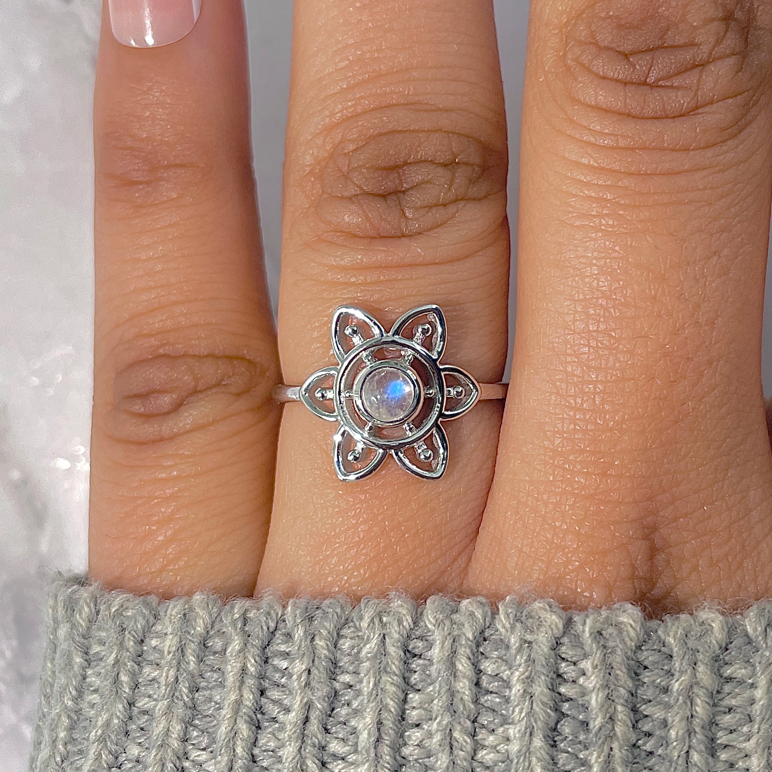 Moonstone Ring-(RBM-RDR-1357.)