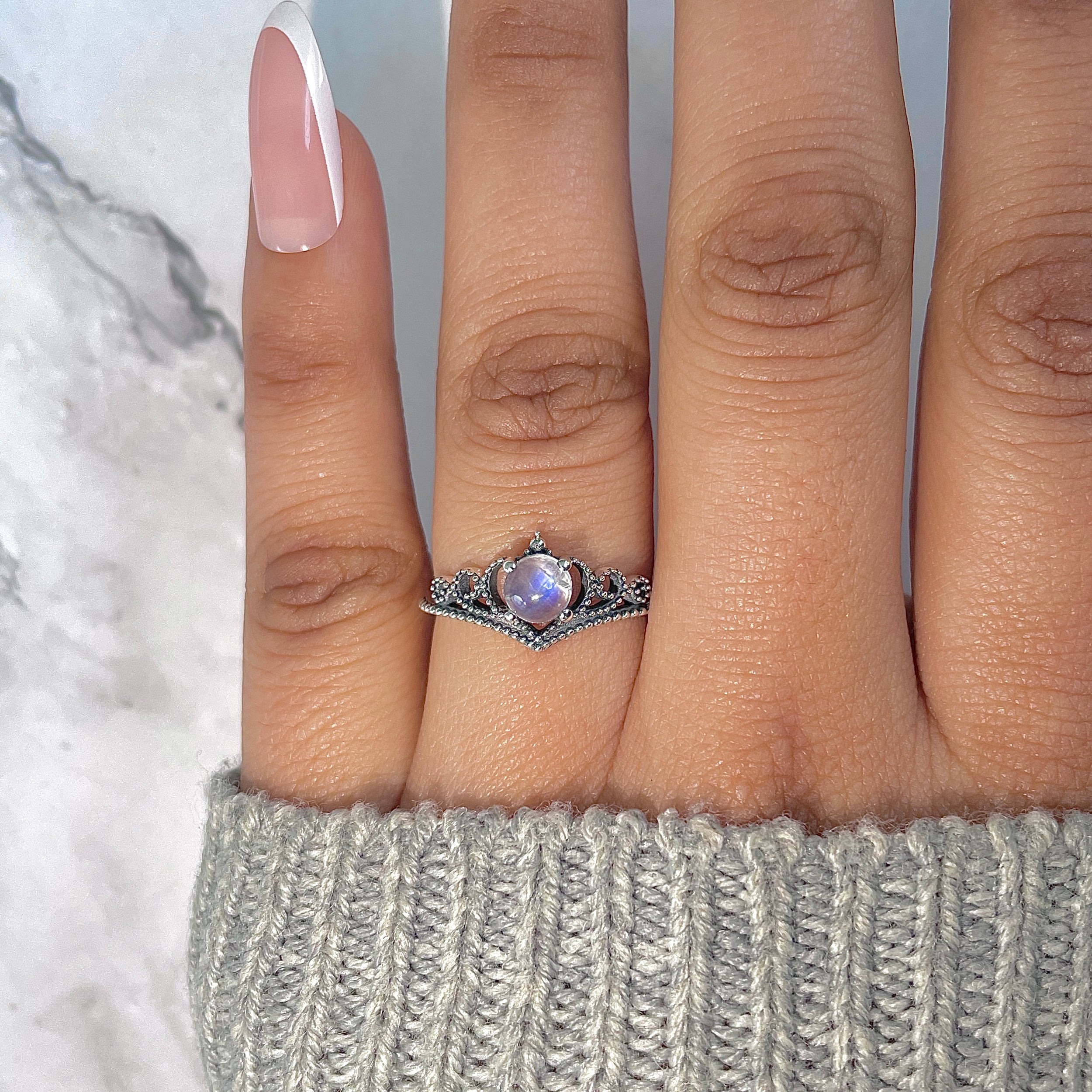 Moonstone Ring-(RBM-RDR-1413.)