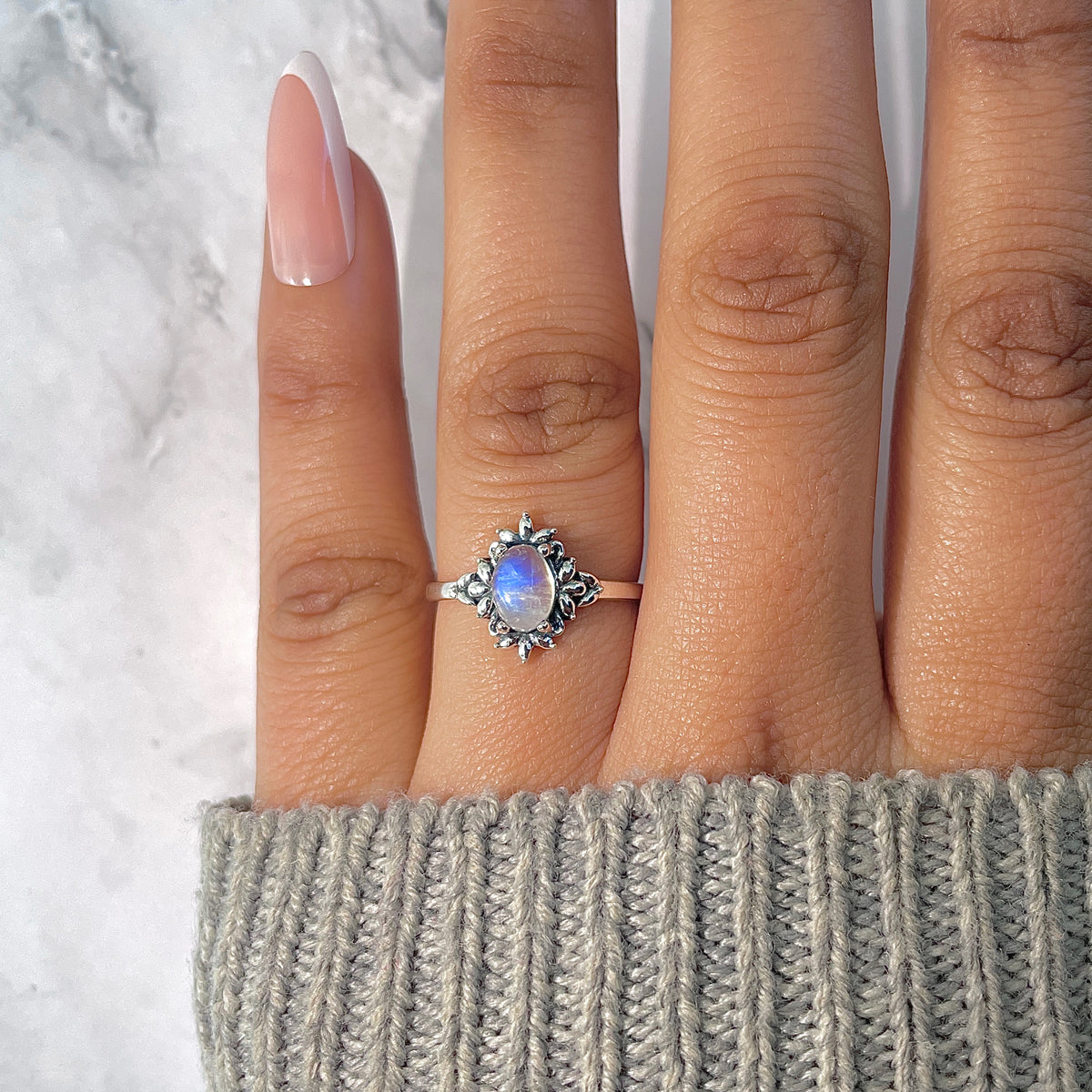 Moonstone Ring-(RBM-RDR-1454.)