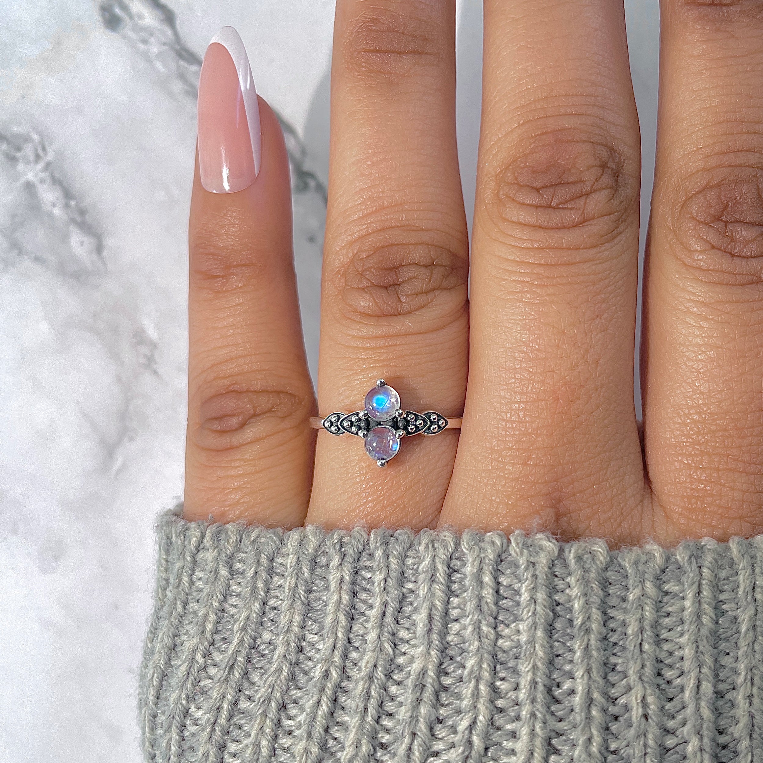 Moonstone Ring-(RBM-RDR-1521.)