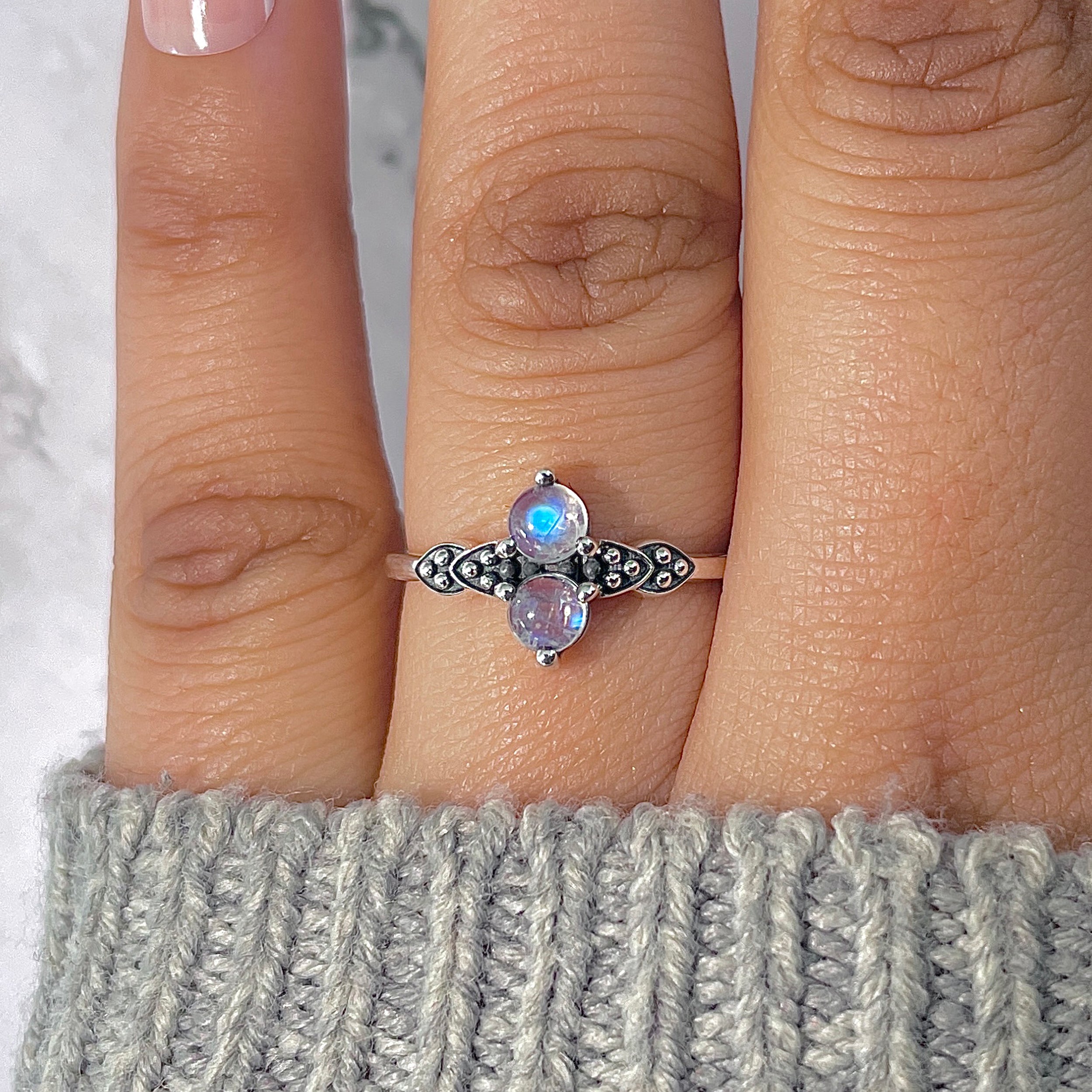 Moonstone Ring-(RBM-RDR-1521.)