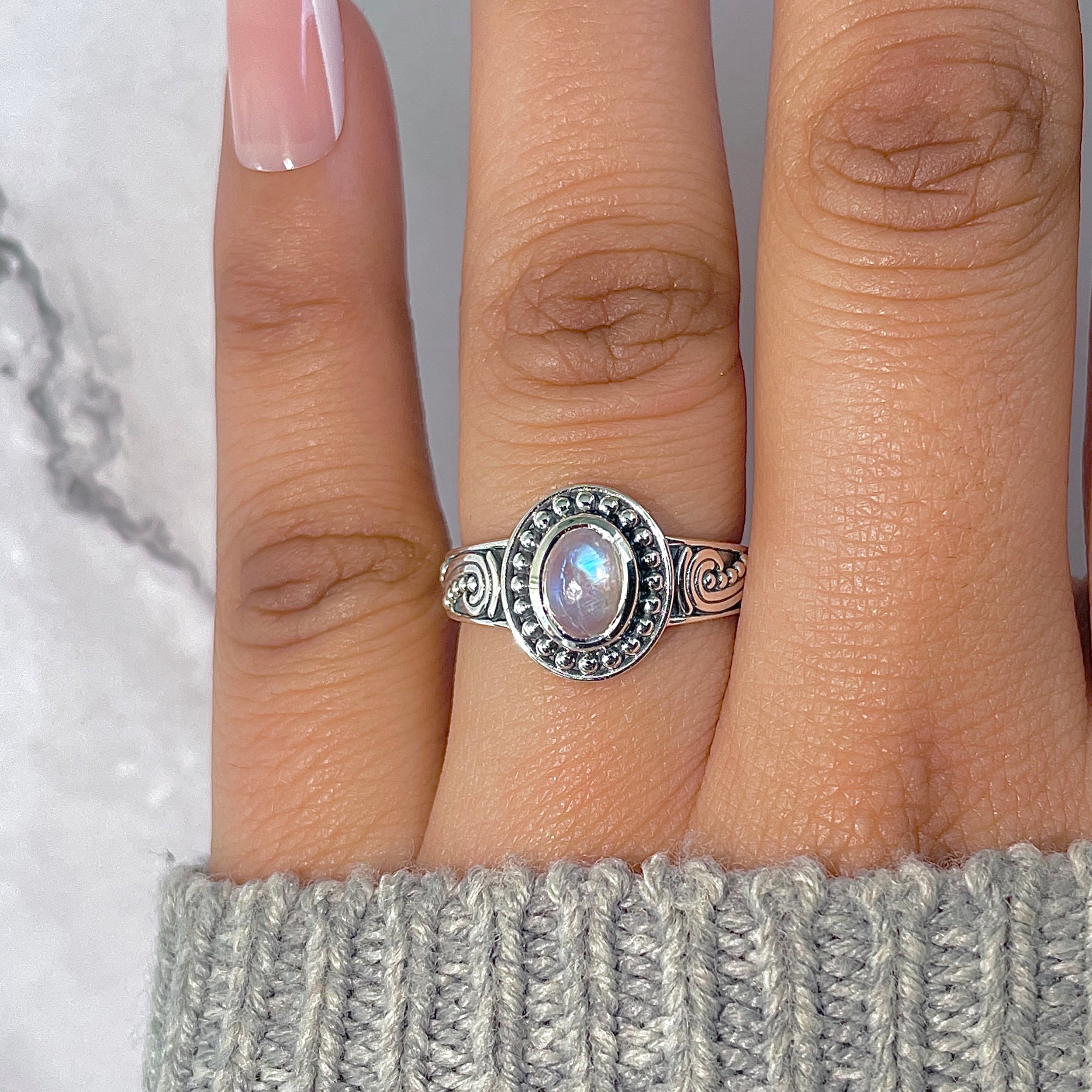 Moonstone Ring-(RBM-RDR-916.)