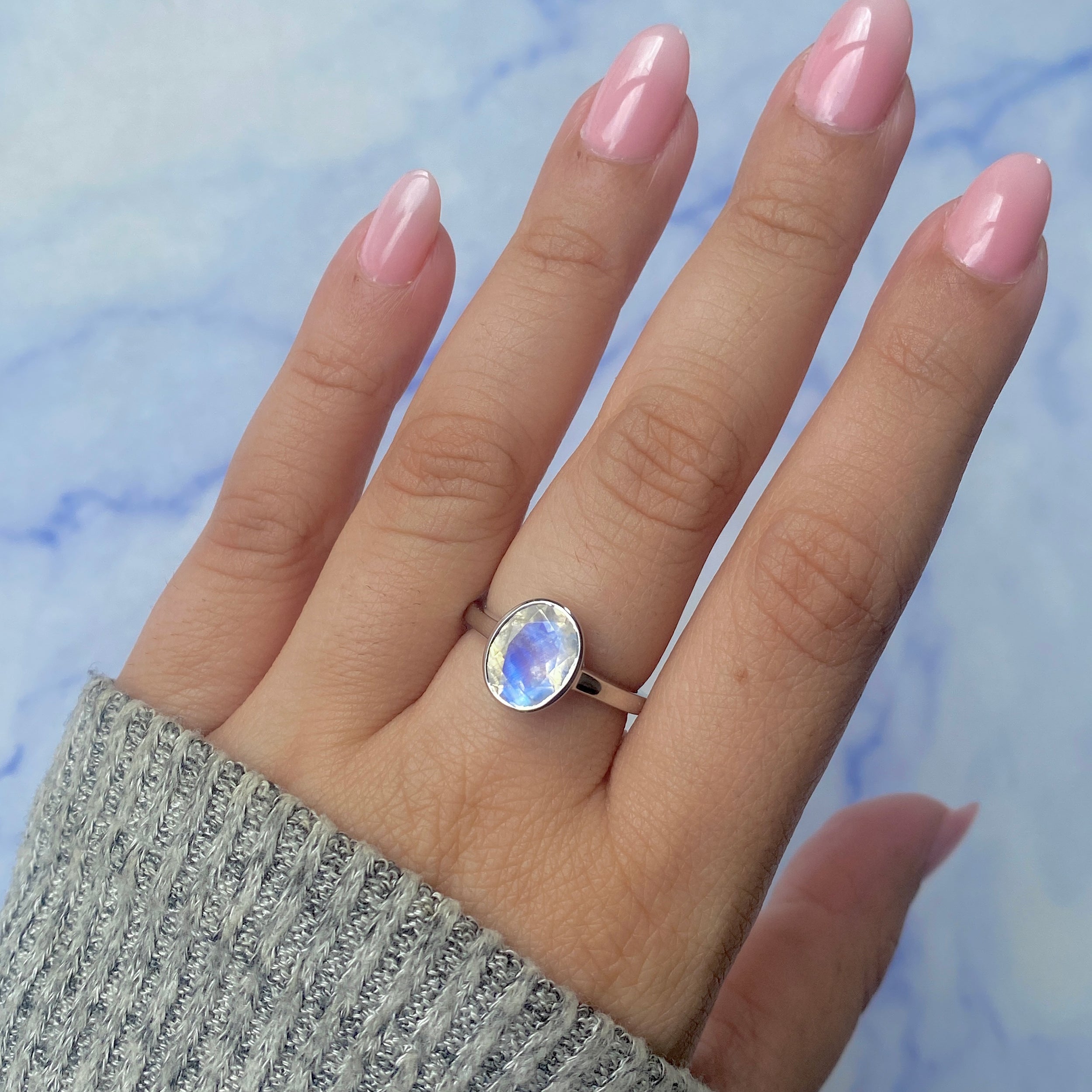 Moonstone Ring-(RBM-RDR-1623.)