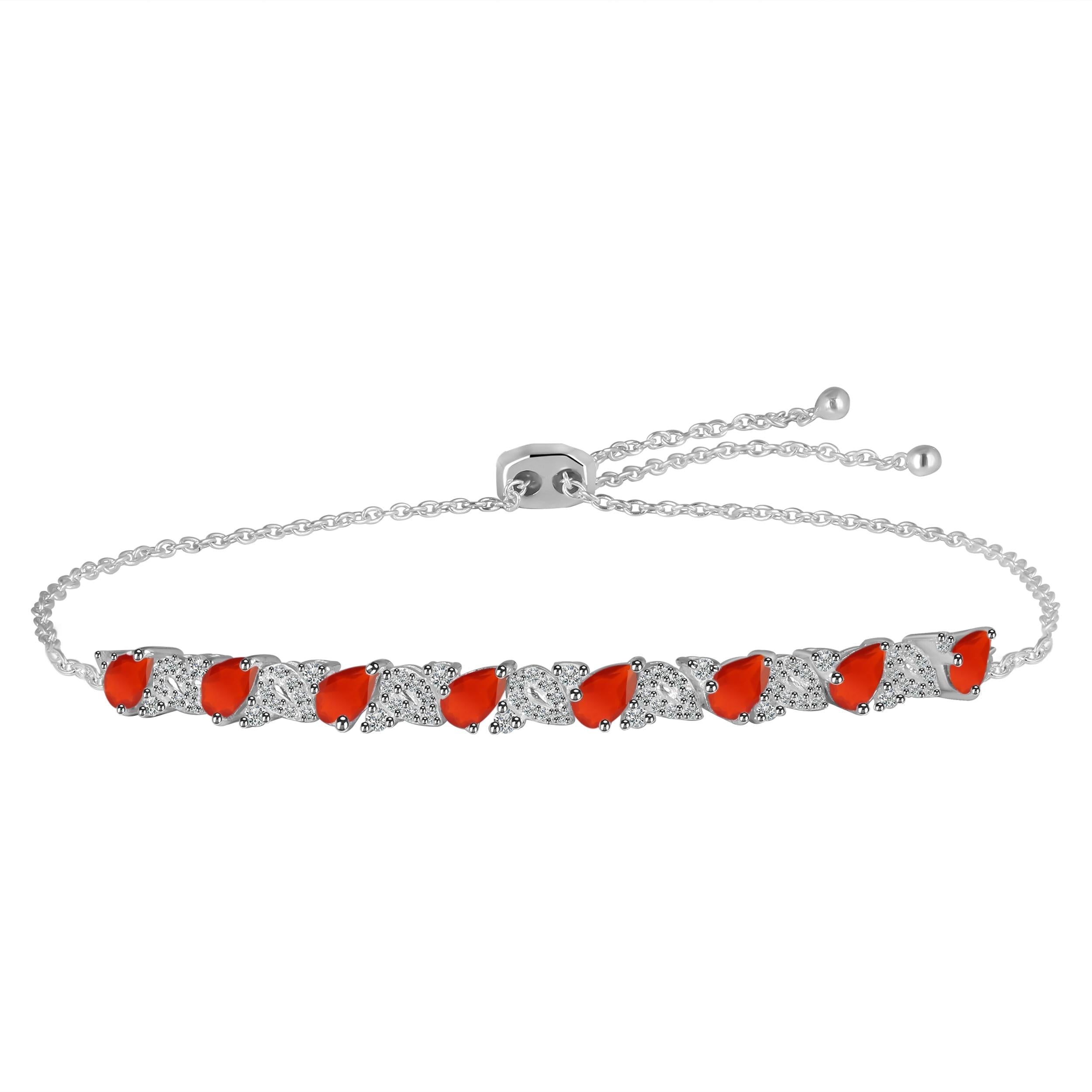 red-onyx-white-topaz-bracelet-with-adjustable-camera-lock-rox-rdb-128