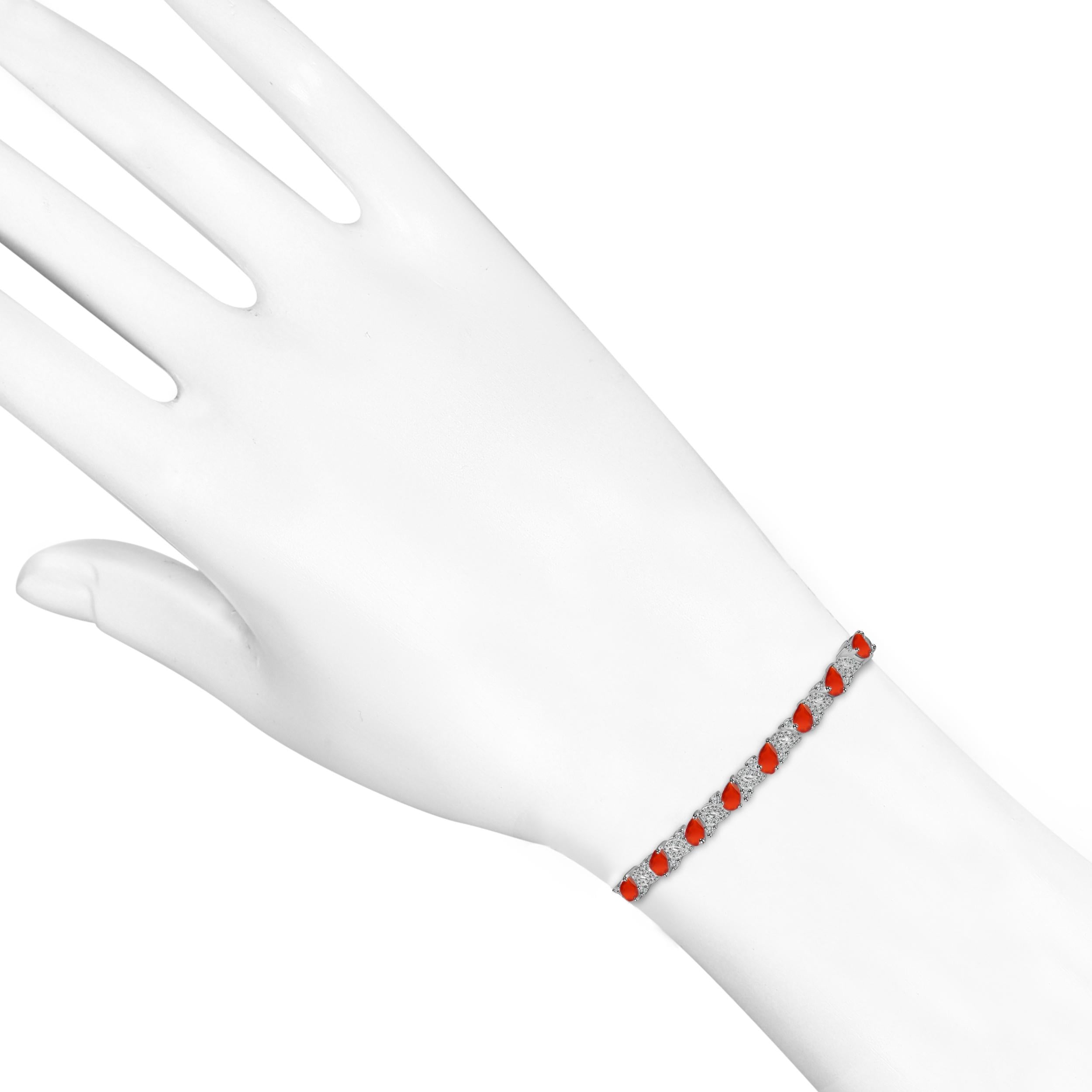 red-onyx-white-topaz-bracelet-with-adjustable-camera-lock-rox-rdb-128