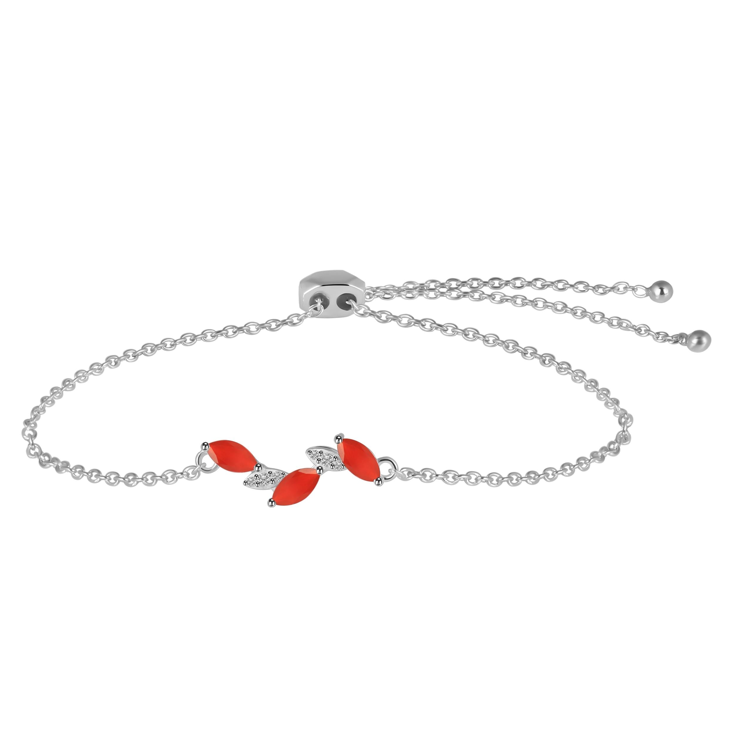 red-onyx-white-topaz-bracelet-with-adjustable-camera-lock-rox-rdb-143