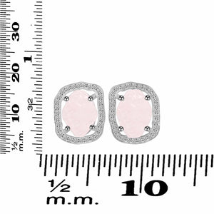 rose-quartz-raw-crystal-white-topaz-stud-earring-rsq-rde-1255