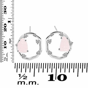 rose-quartz-raw-crystal-white-topaz-stud-earring-rsq-rde-1461