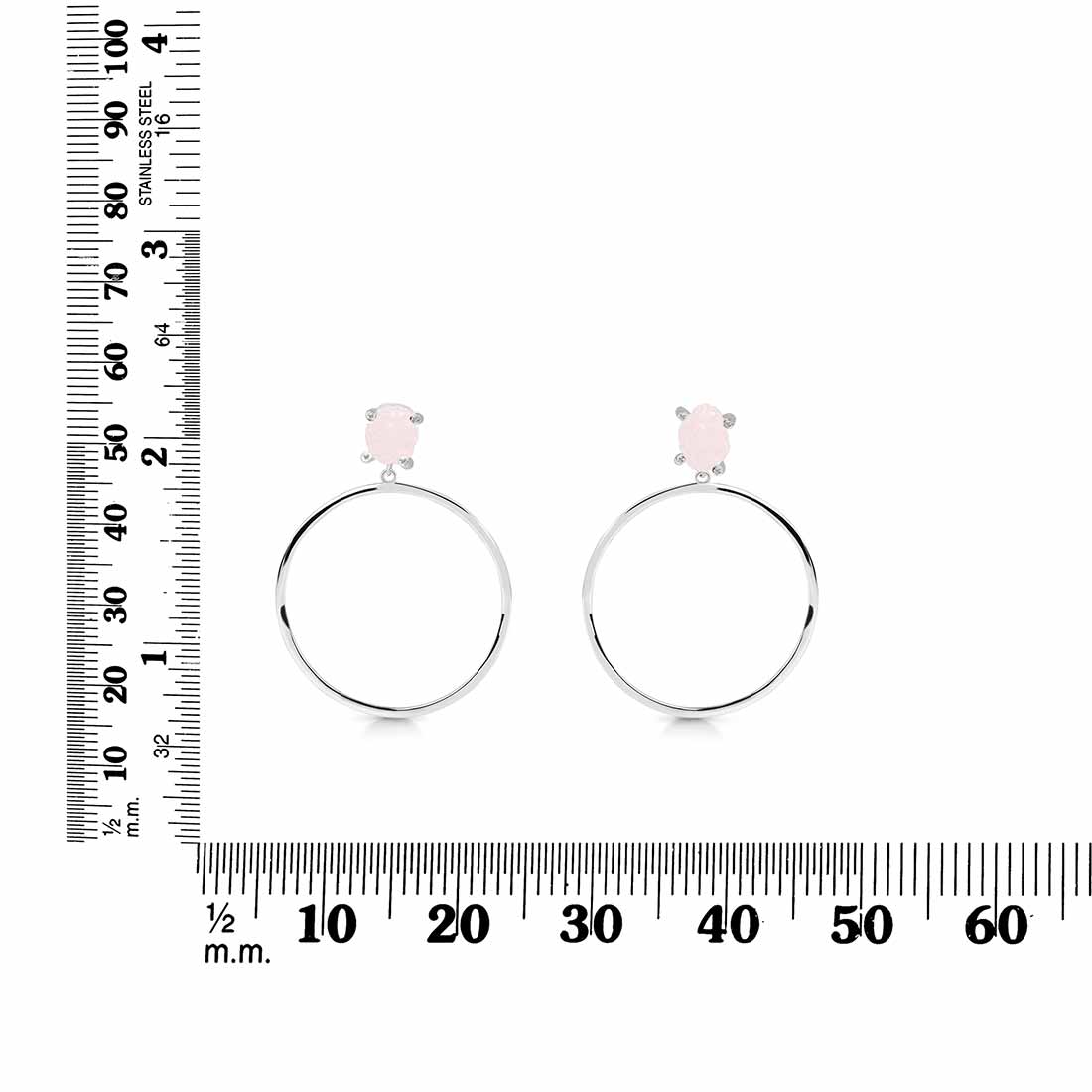 rose-quartz-raw-crystal-white-topaz-earring-rsq-re-59