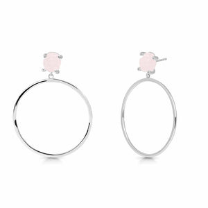 rose-quartz-raw-crystal-white-topaz-earring-rsq-re-59