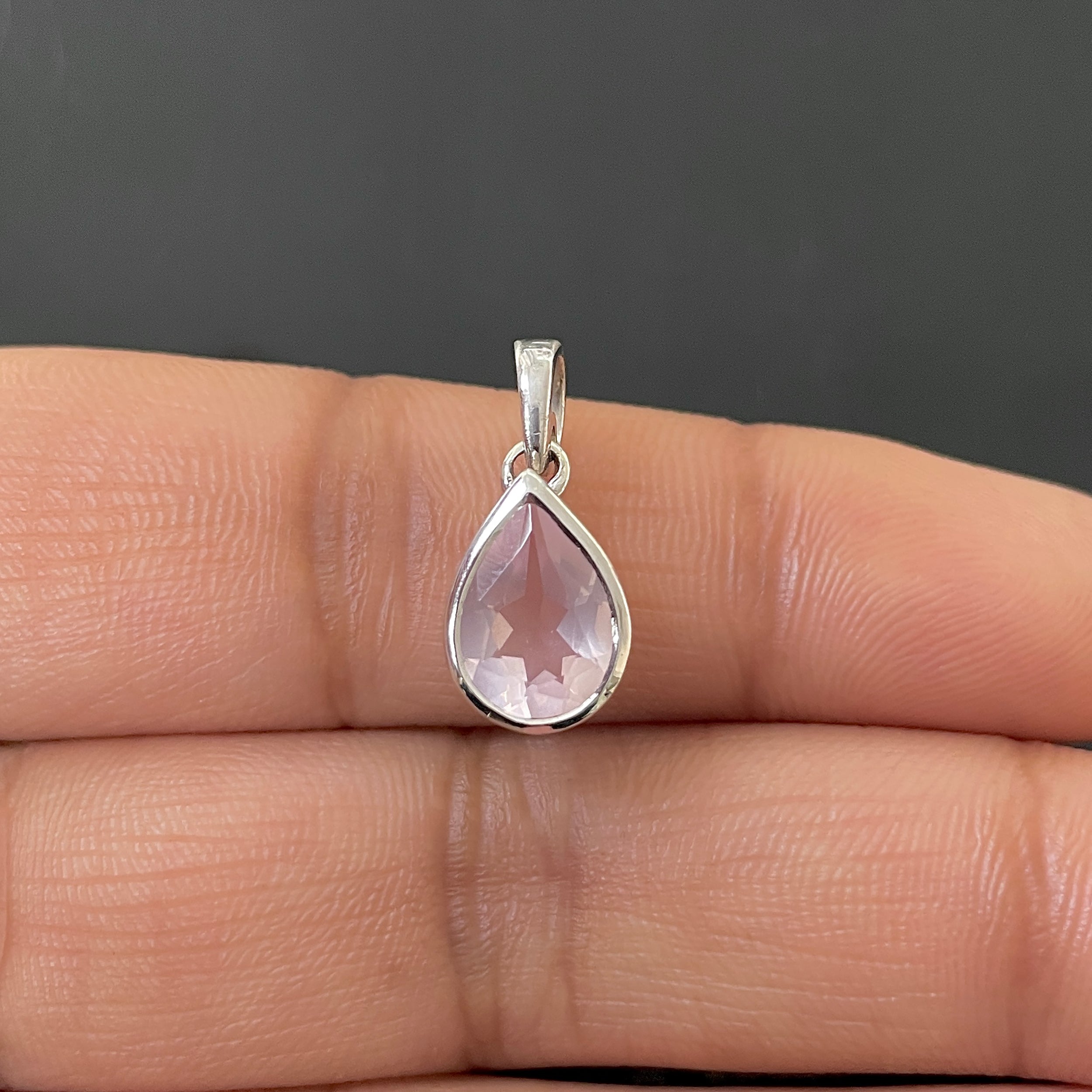 Rose Quartz Pendant-(RSQ-RDP-468.)