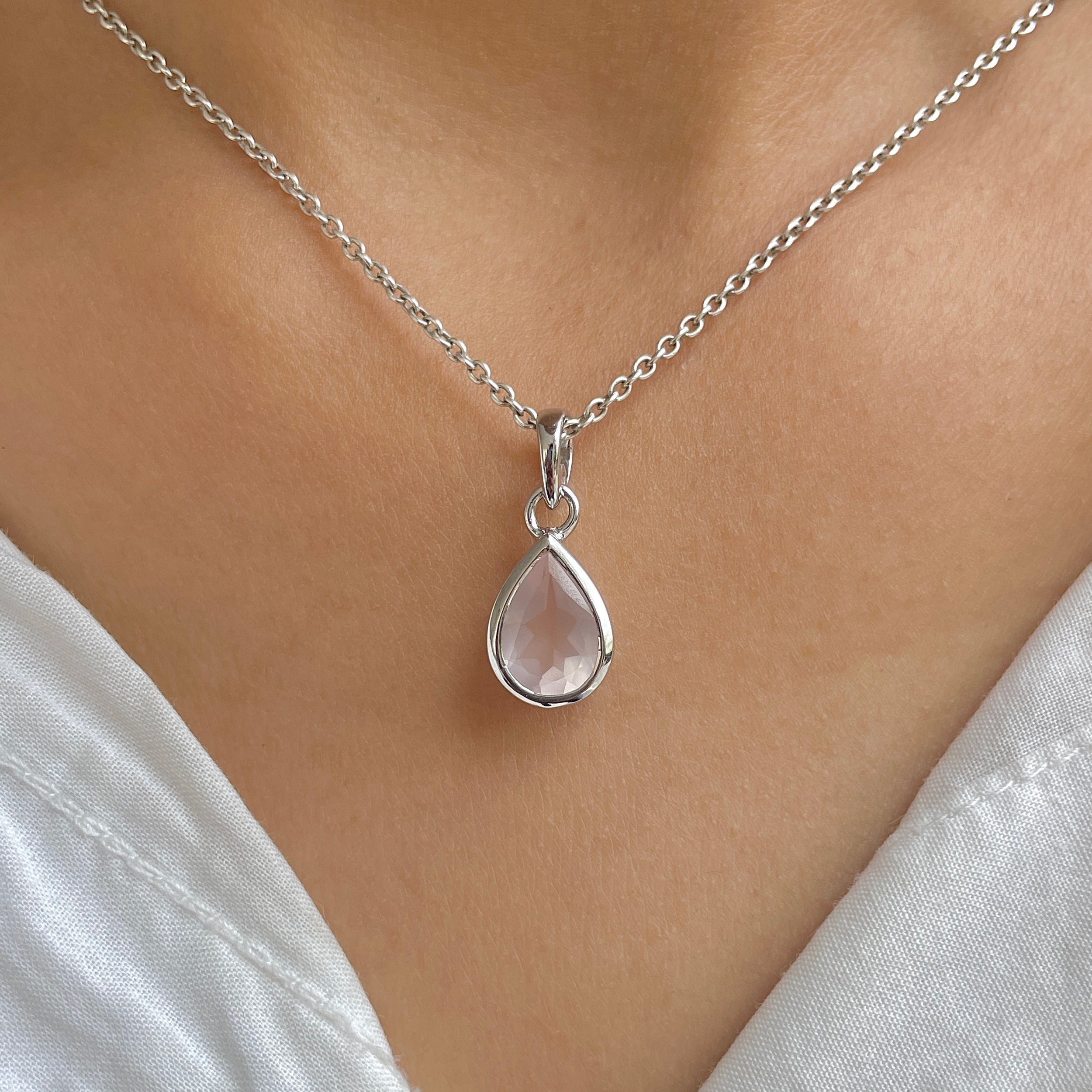 Rose Quartz Pendant-(RSQ-RDP-468.)