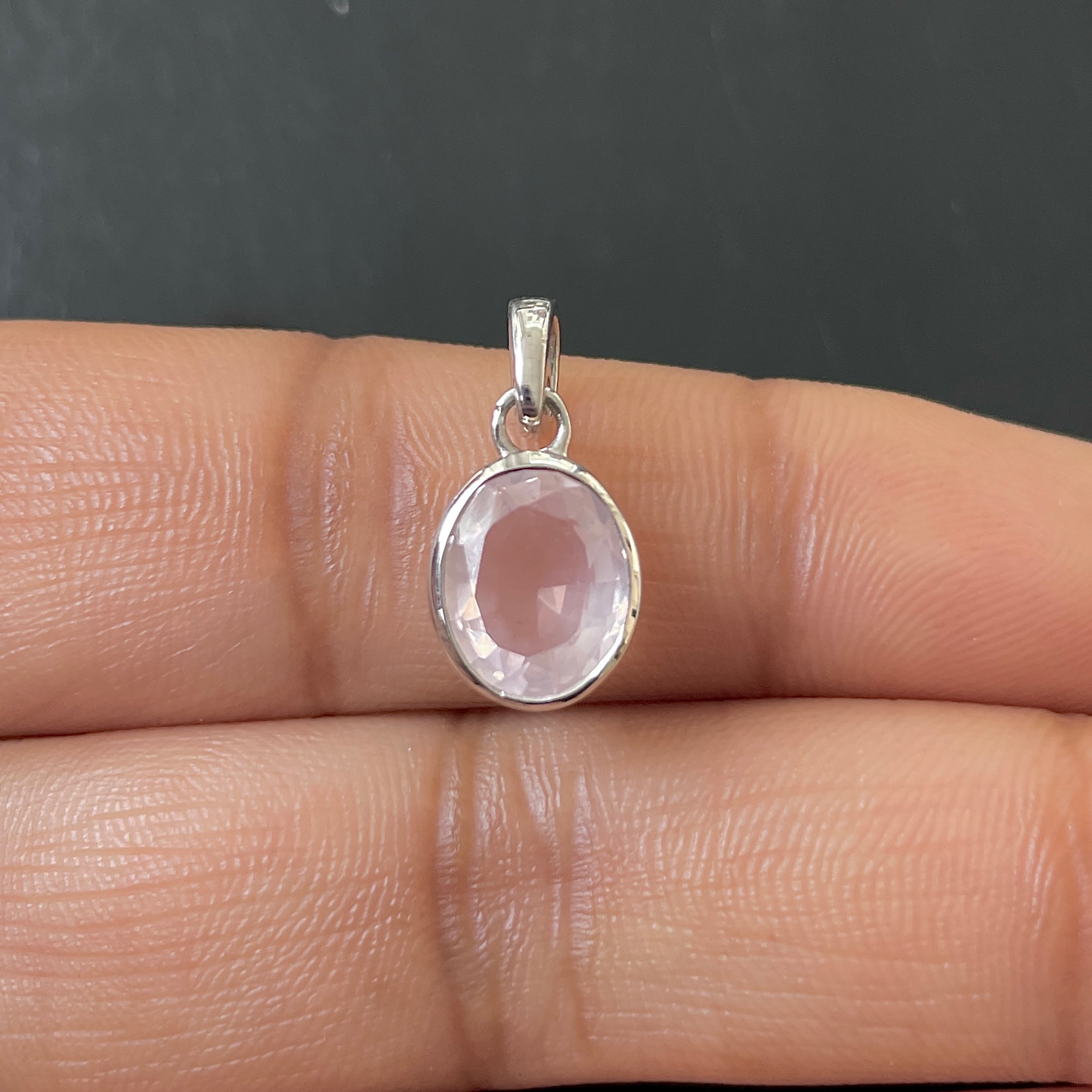 Rose Quartz Pendant-(RSQ-RDP-734.)