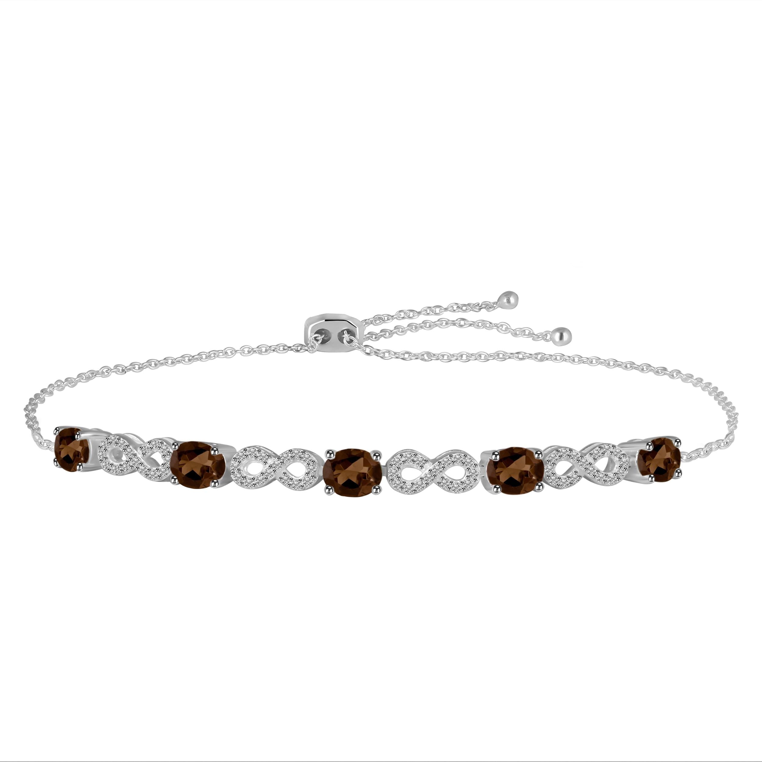 smoky-white-topaz-bracelet-with-adjustable-camera-lock-smy-rdb-126