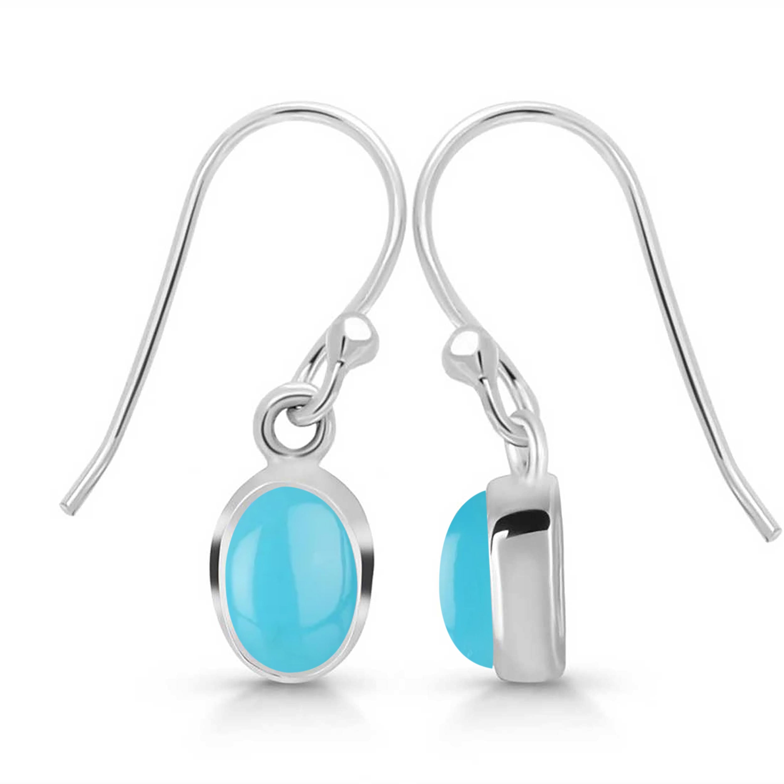 Turquoise Earring-(TRQ-RDE-1285.)