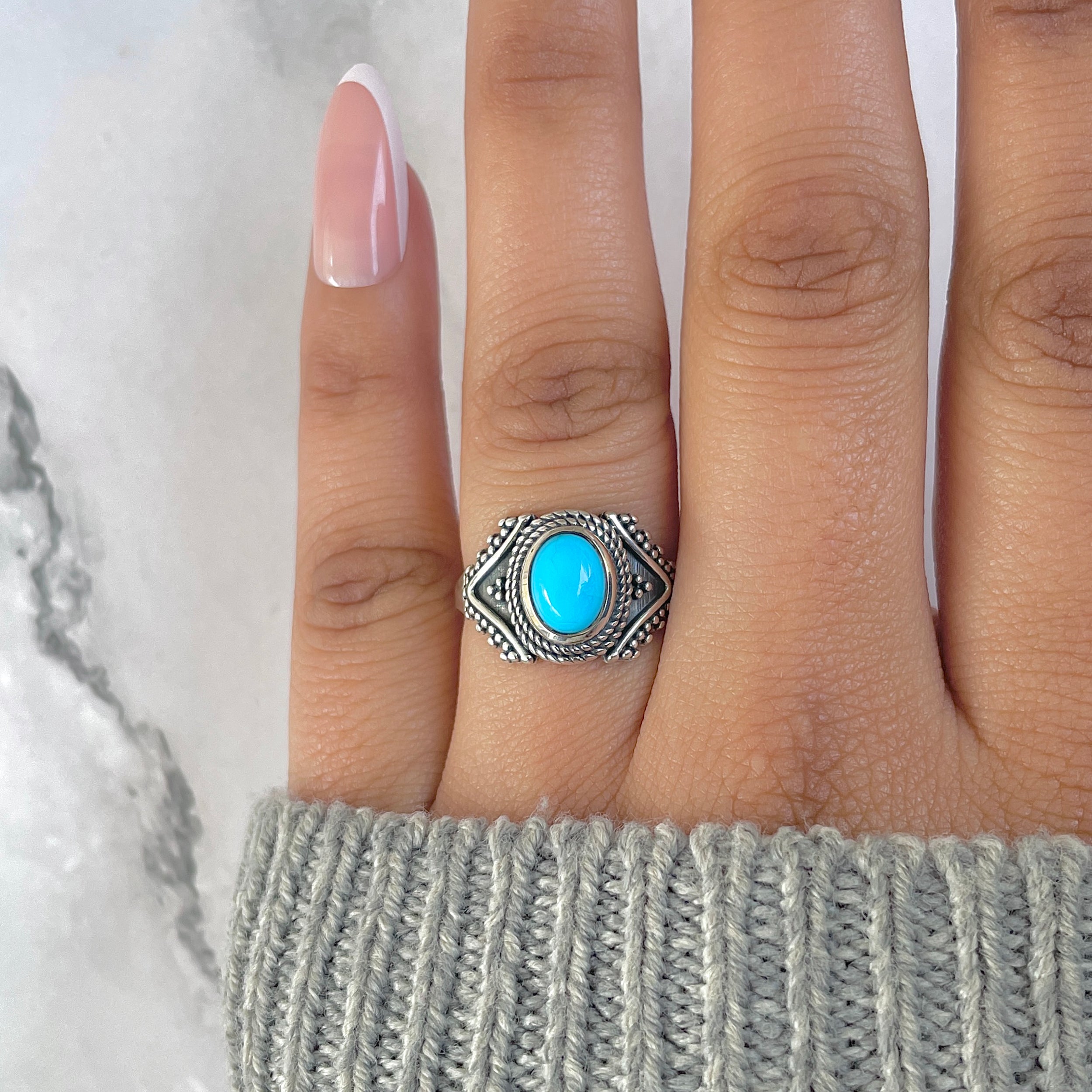 Turquoise Ring-(TRQ-RDR-1114.)