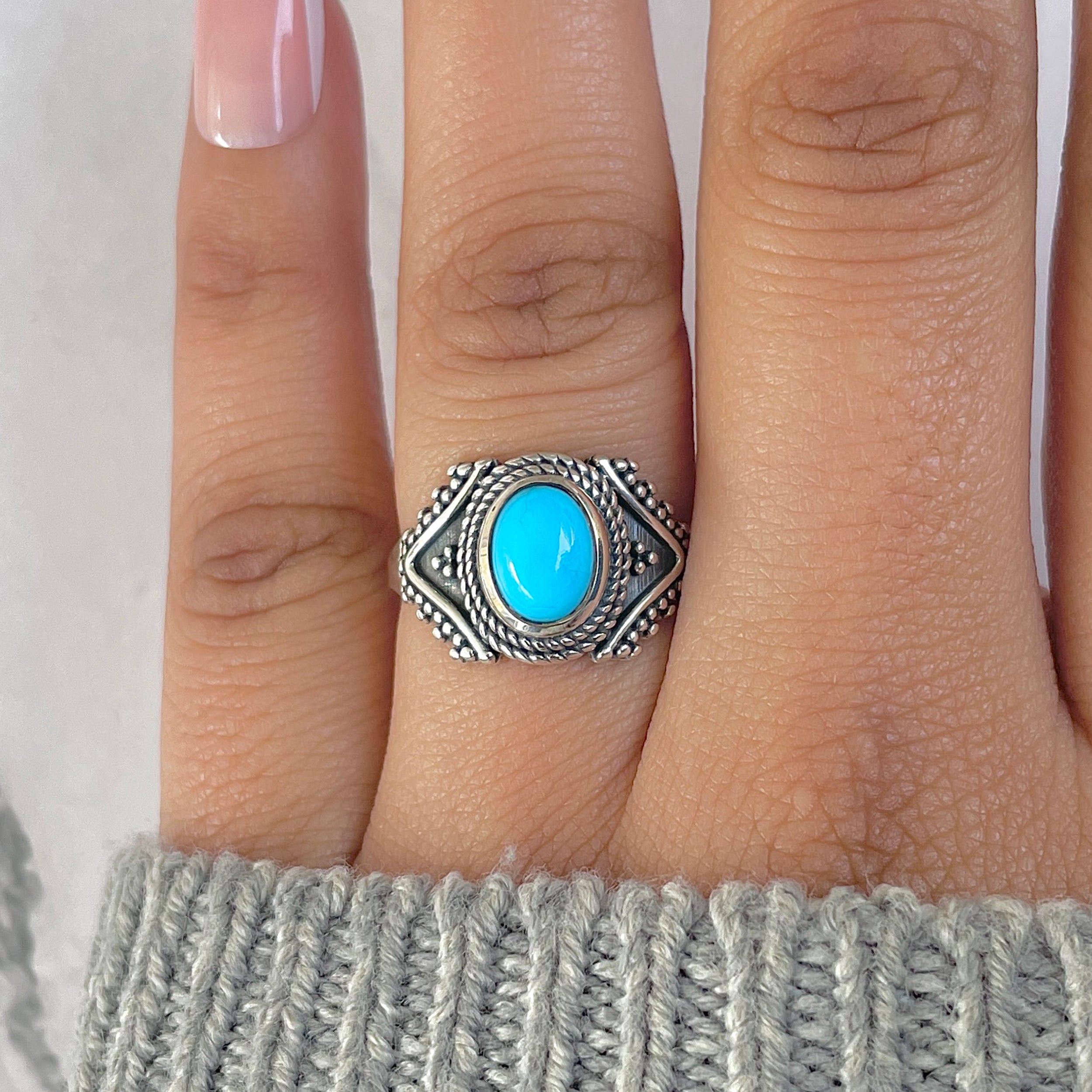 Turquoise Ring-(TRQ-RDR-1114.)