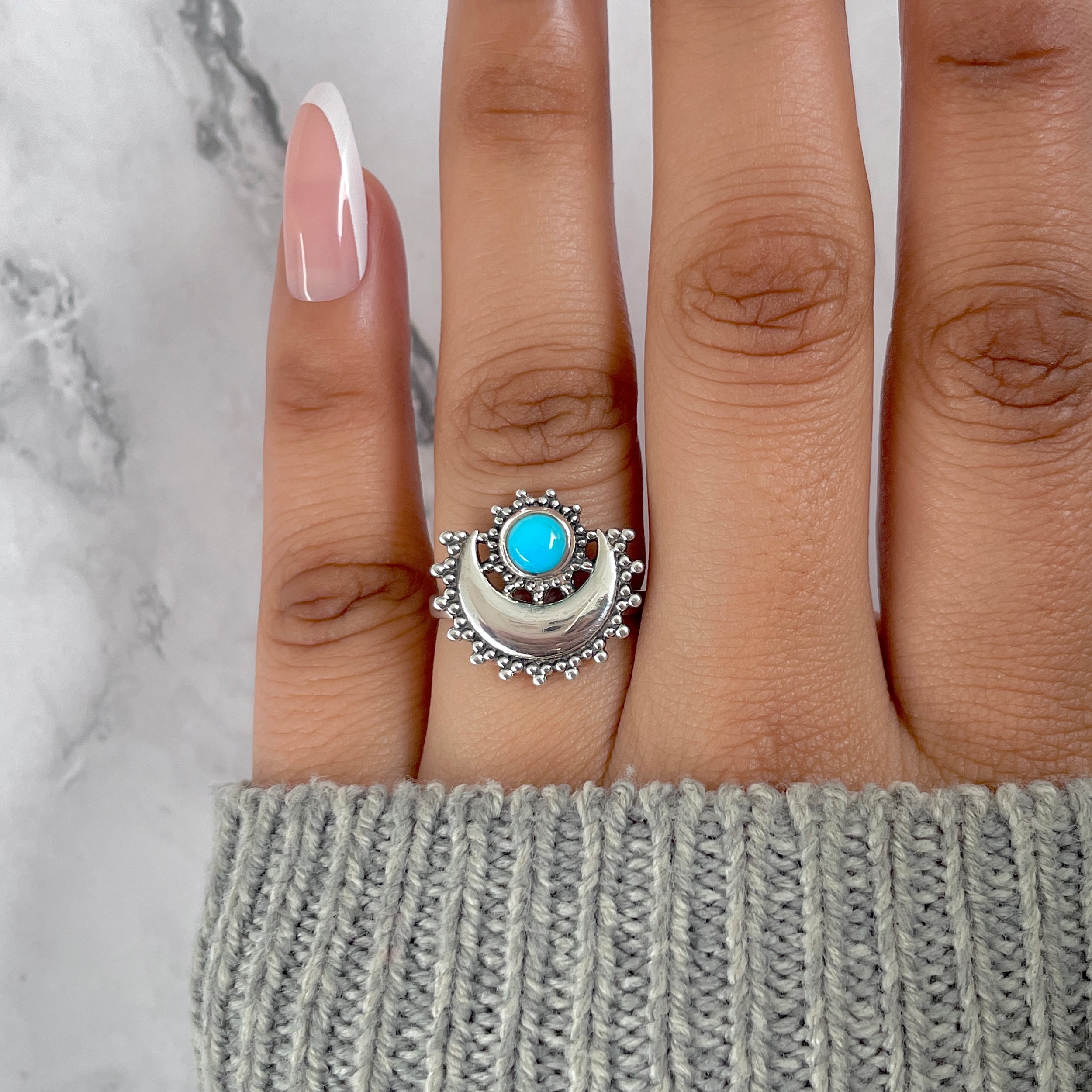 Turquoise Ring-(TRQ-RDR-1258.)