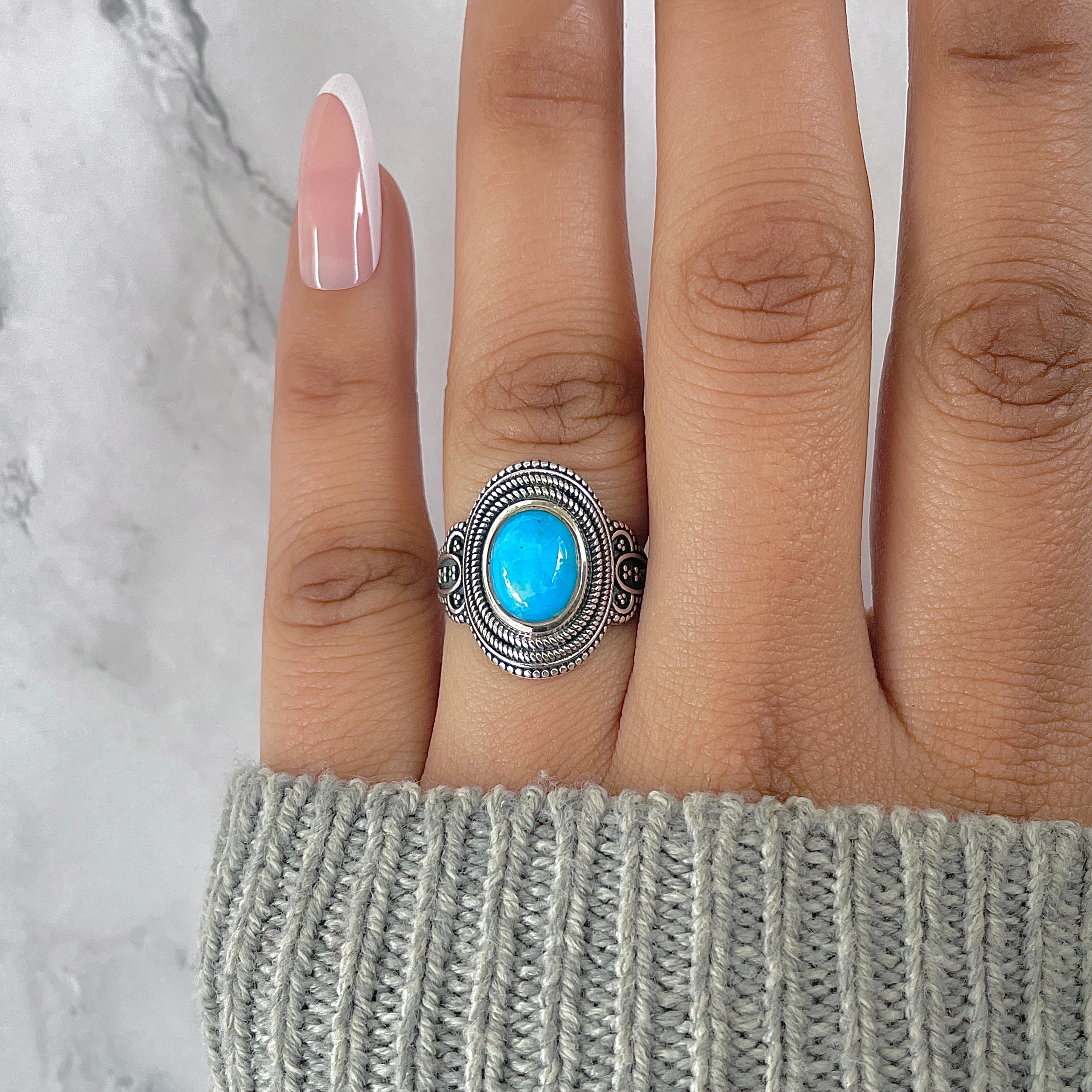 Turquoise Ring-(TRQ-RDR-1278.)
