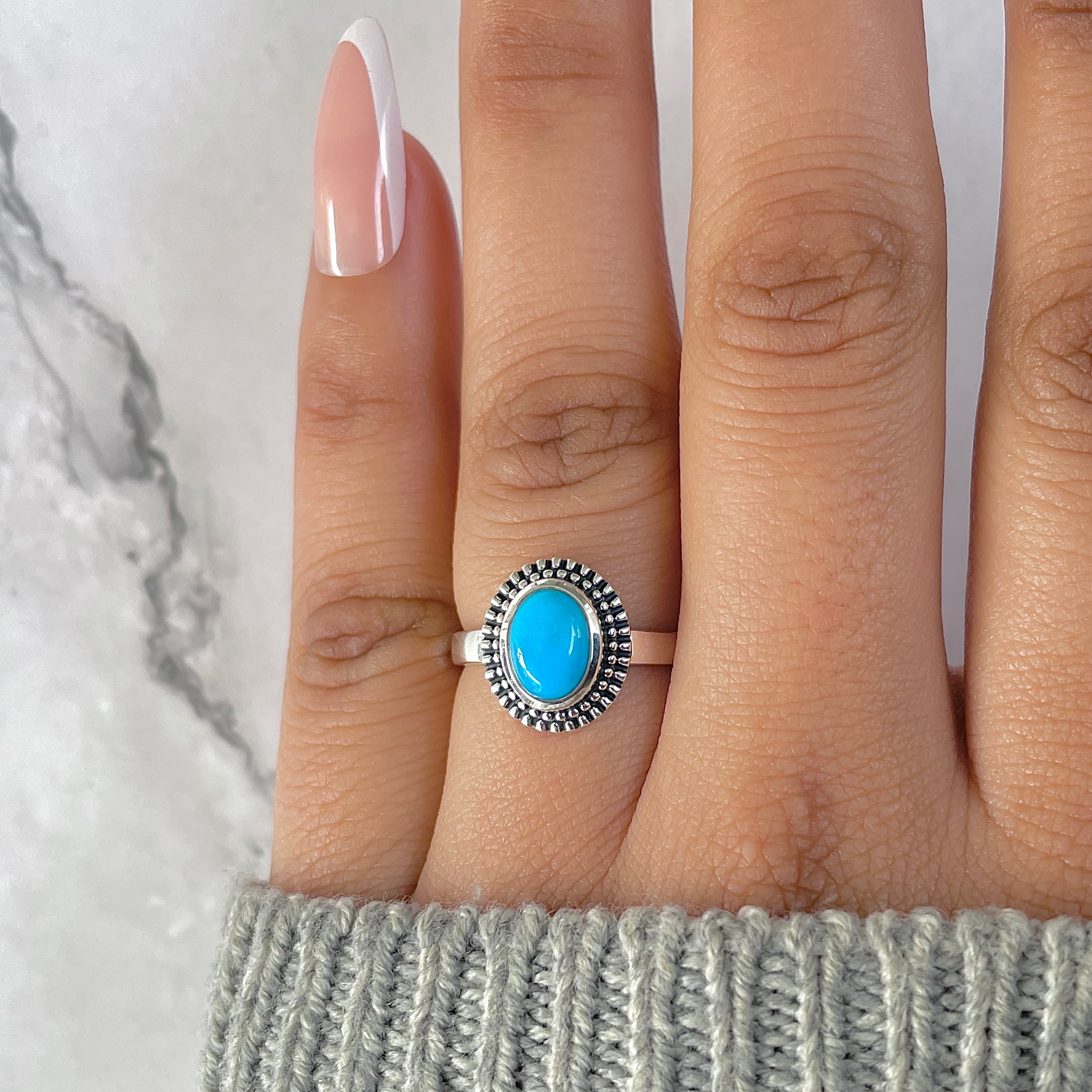 Turquoise Ring-(TRQ-RDR-1280.)