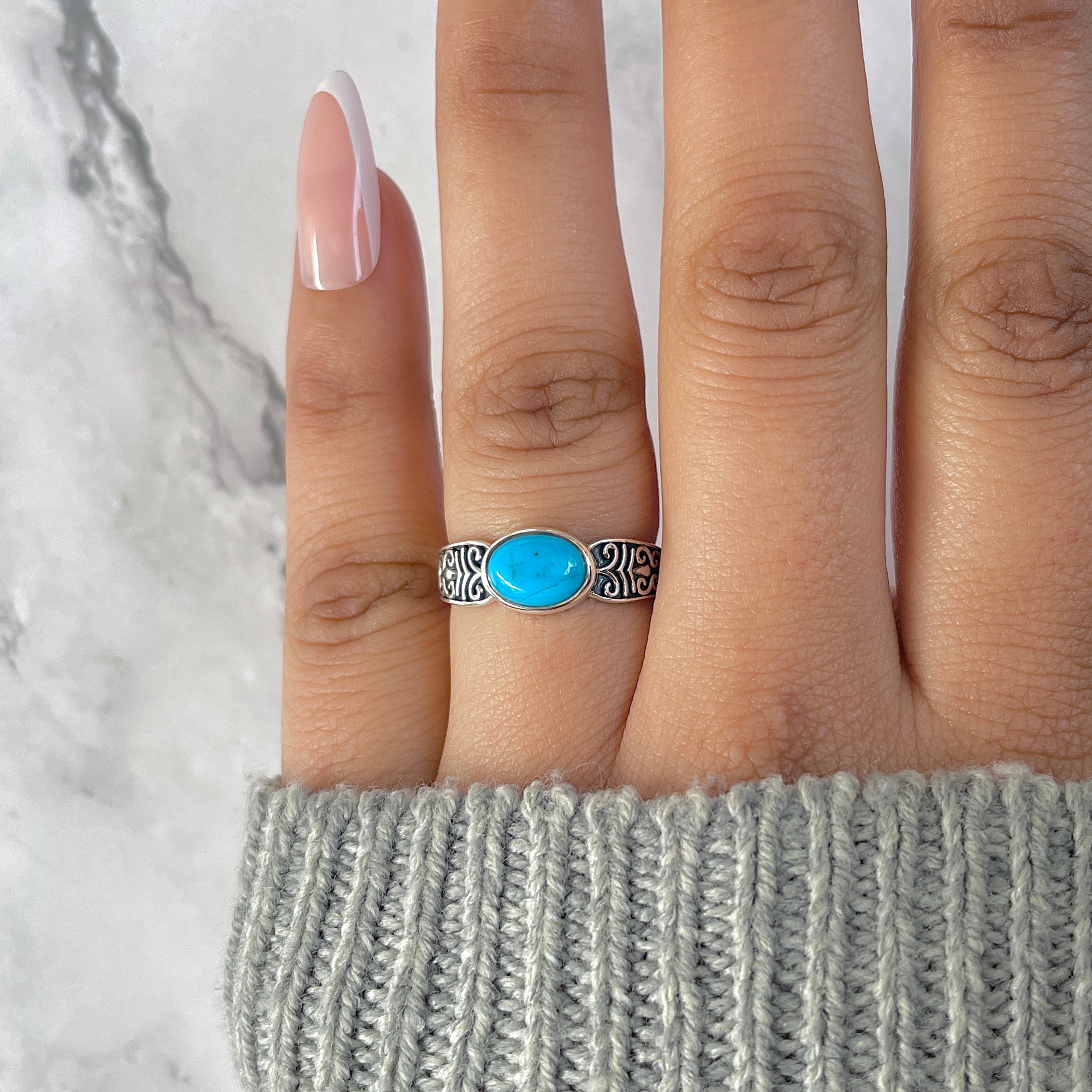 Turquoise Ring-(TRQ-RDR-1285.)