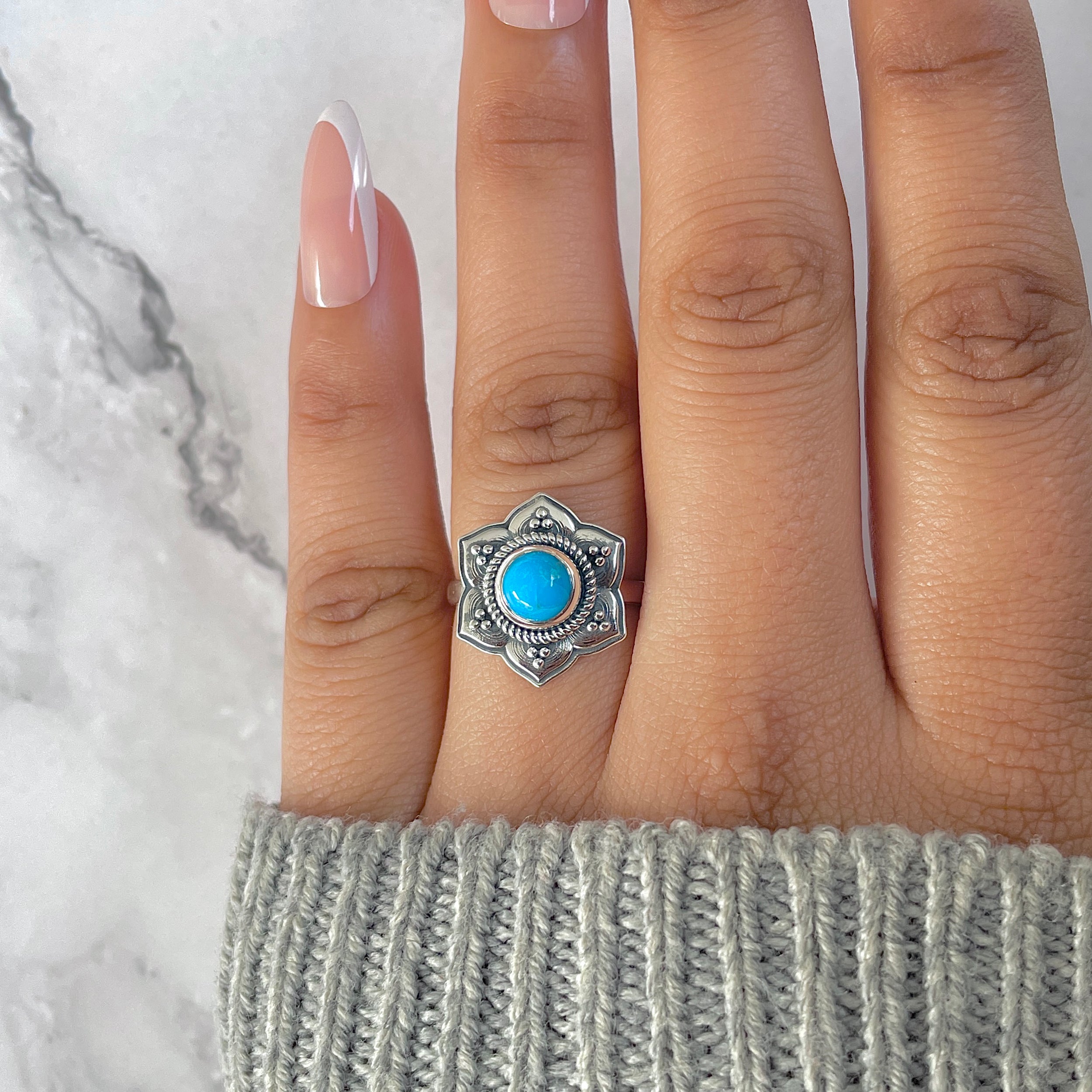 Turquoise Ring-(TRQ-RDR-1292.)