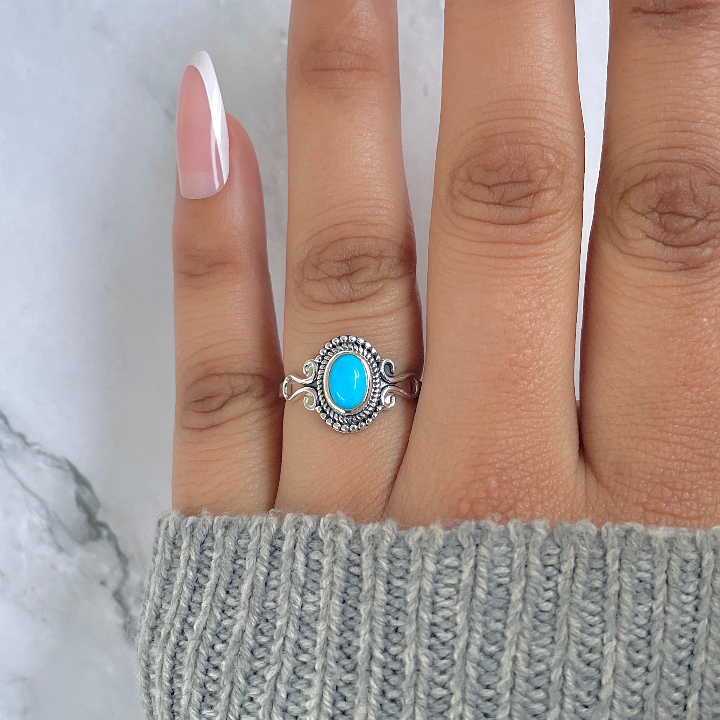 Turquoise Ring-(TRQ-RDR-1296.)