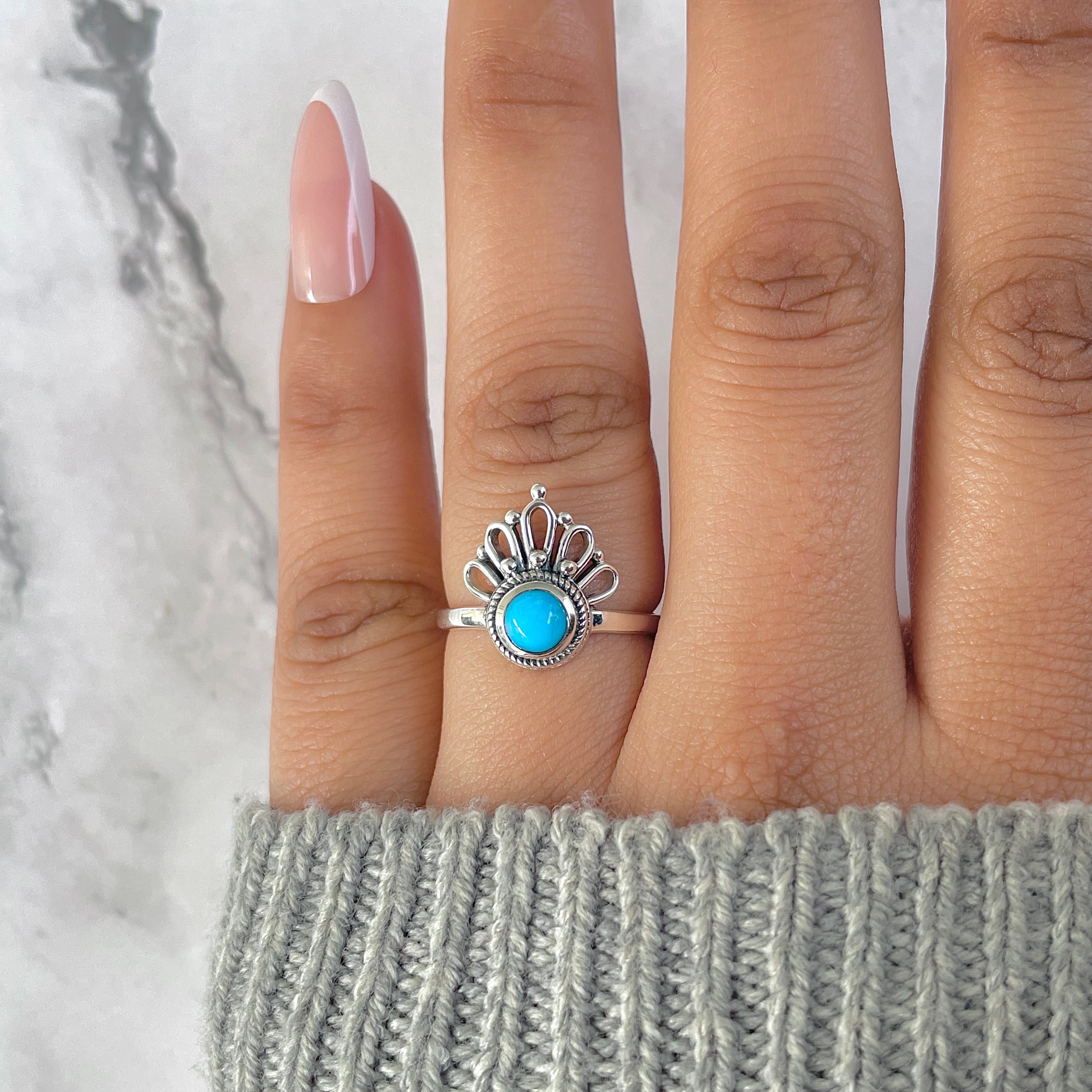 Turquoise Ring-(TRQ-RDR-1305.)