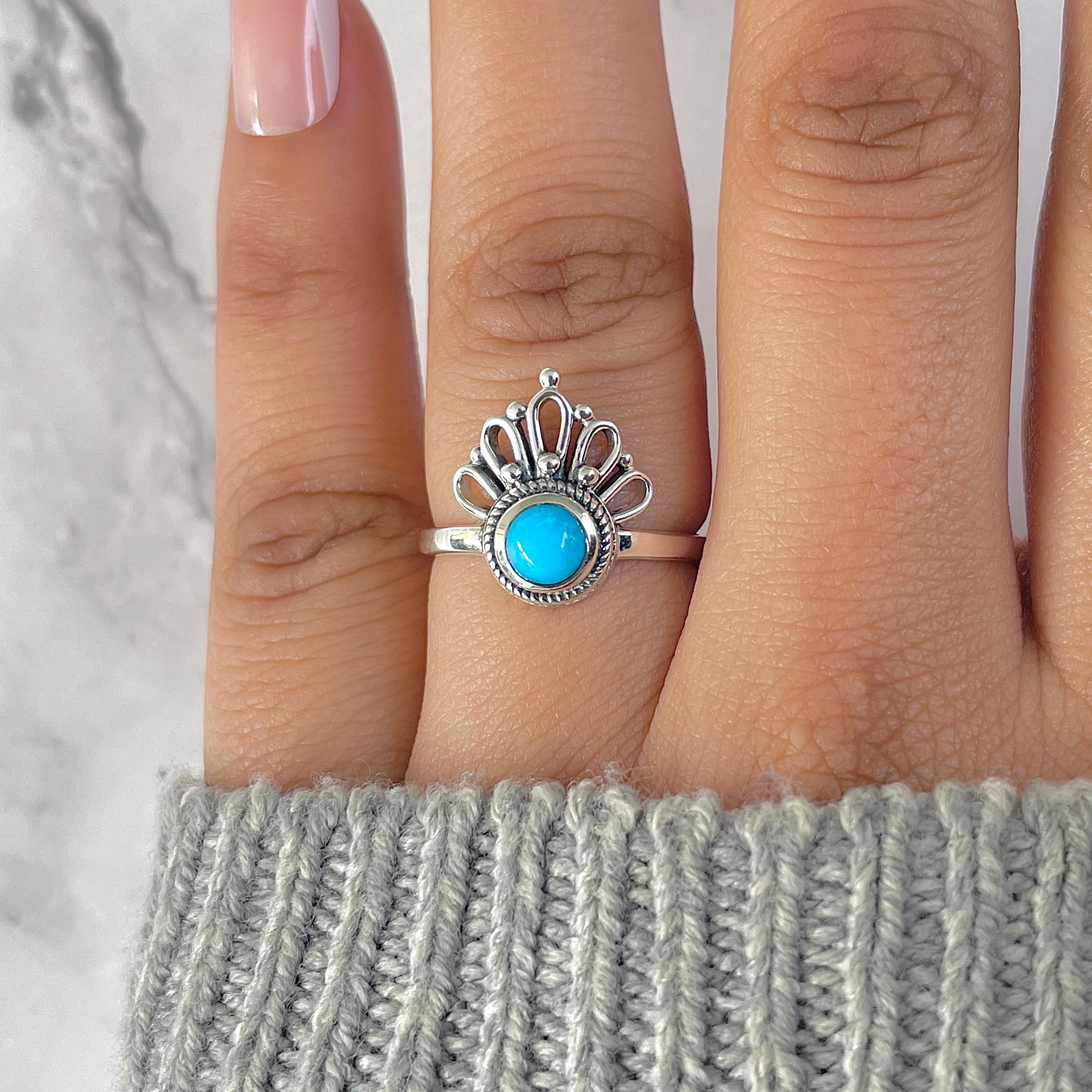 Turquoise Ring-(TRQ-RDR-1305.)