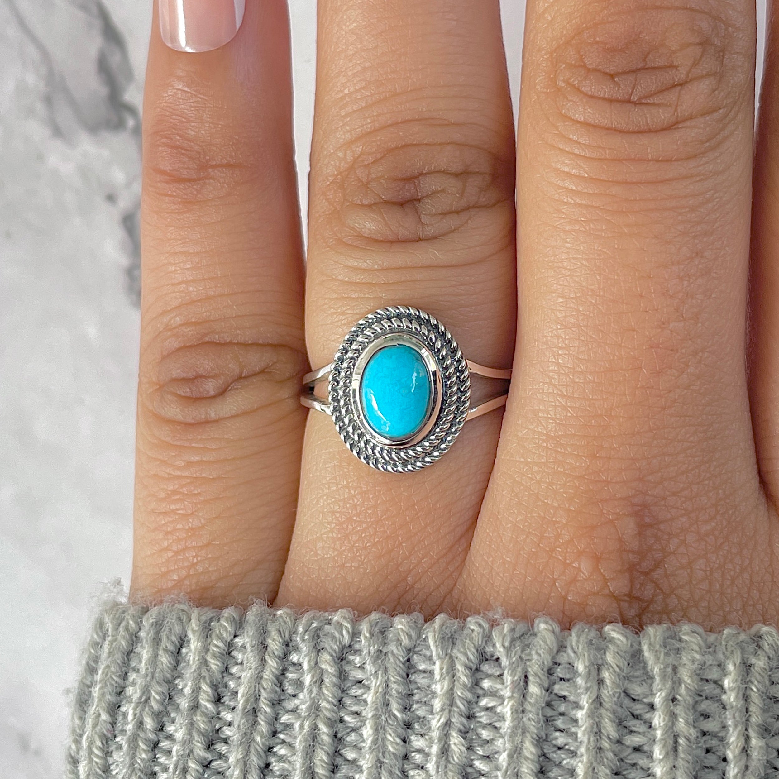 Turquoise Ring-(TRQ-RDR-1308.)