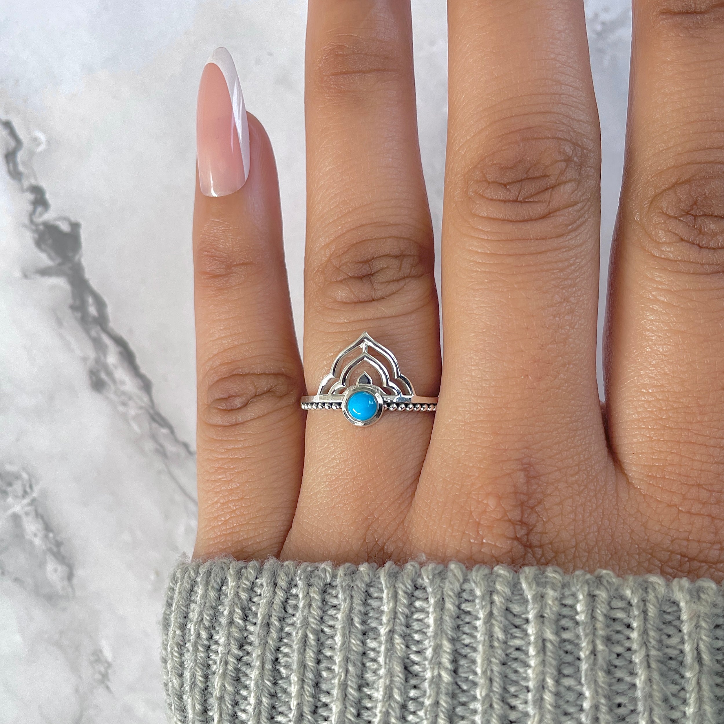Turquoise Ring-(TRQ-RDR-1328.)