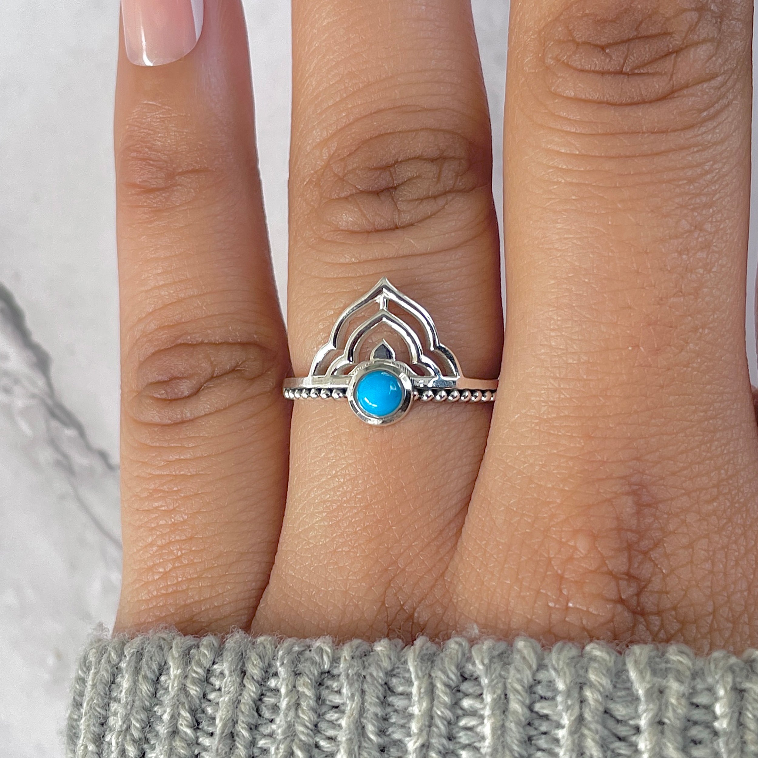 Turquoise Ring-(TRQ-RDR-1328.)