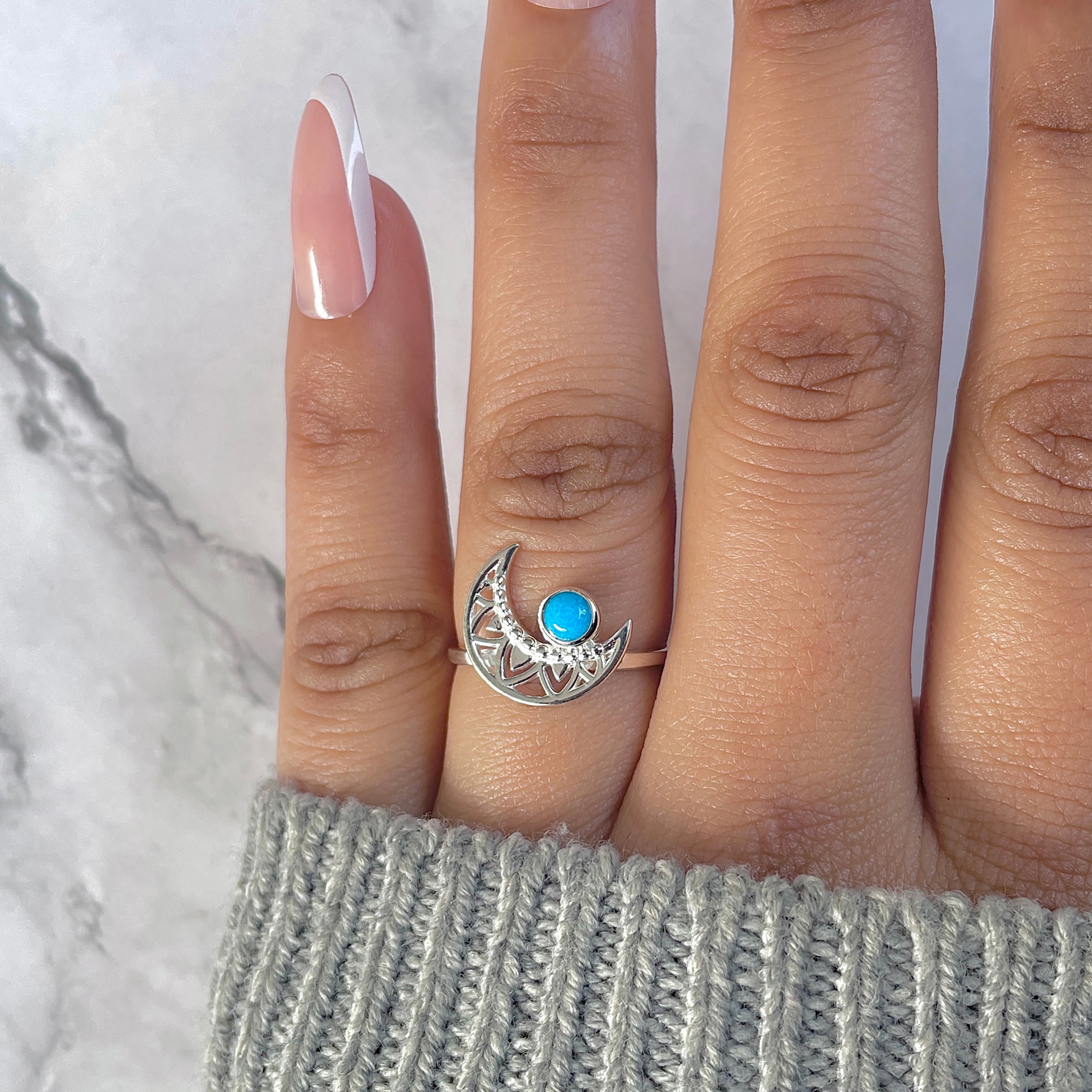 Turquoise Ring-(TRQ-RDR-1338.)