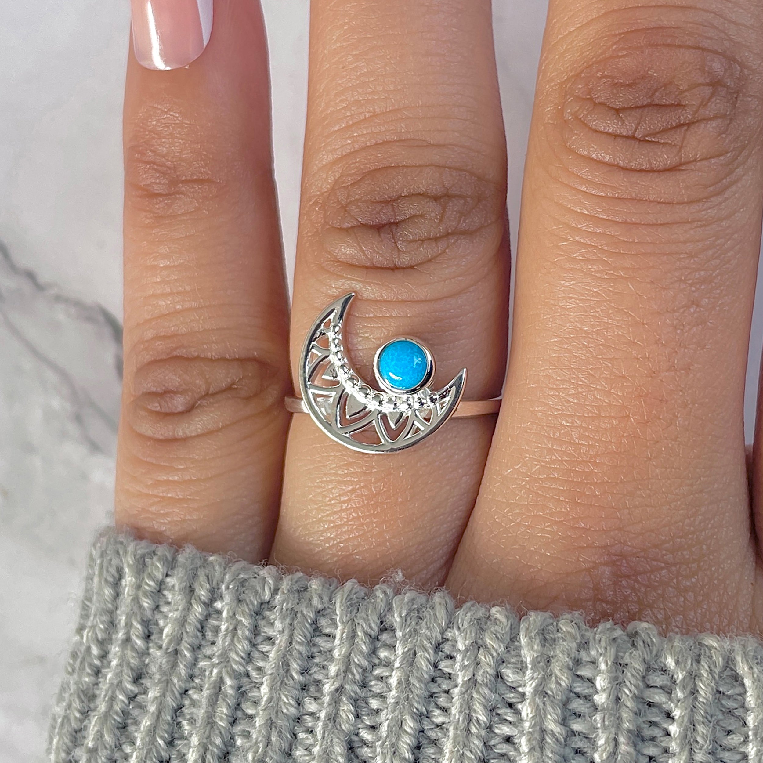 Turquoise Ring-(TRQ-RDR-1338.)