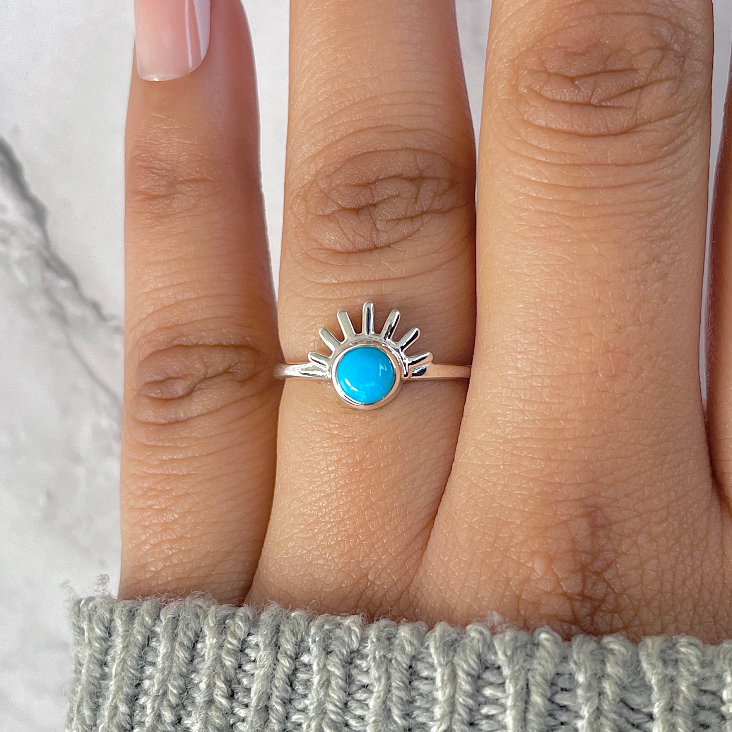 Turquoise Ring-(TRQ-RDR-1340.)