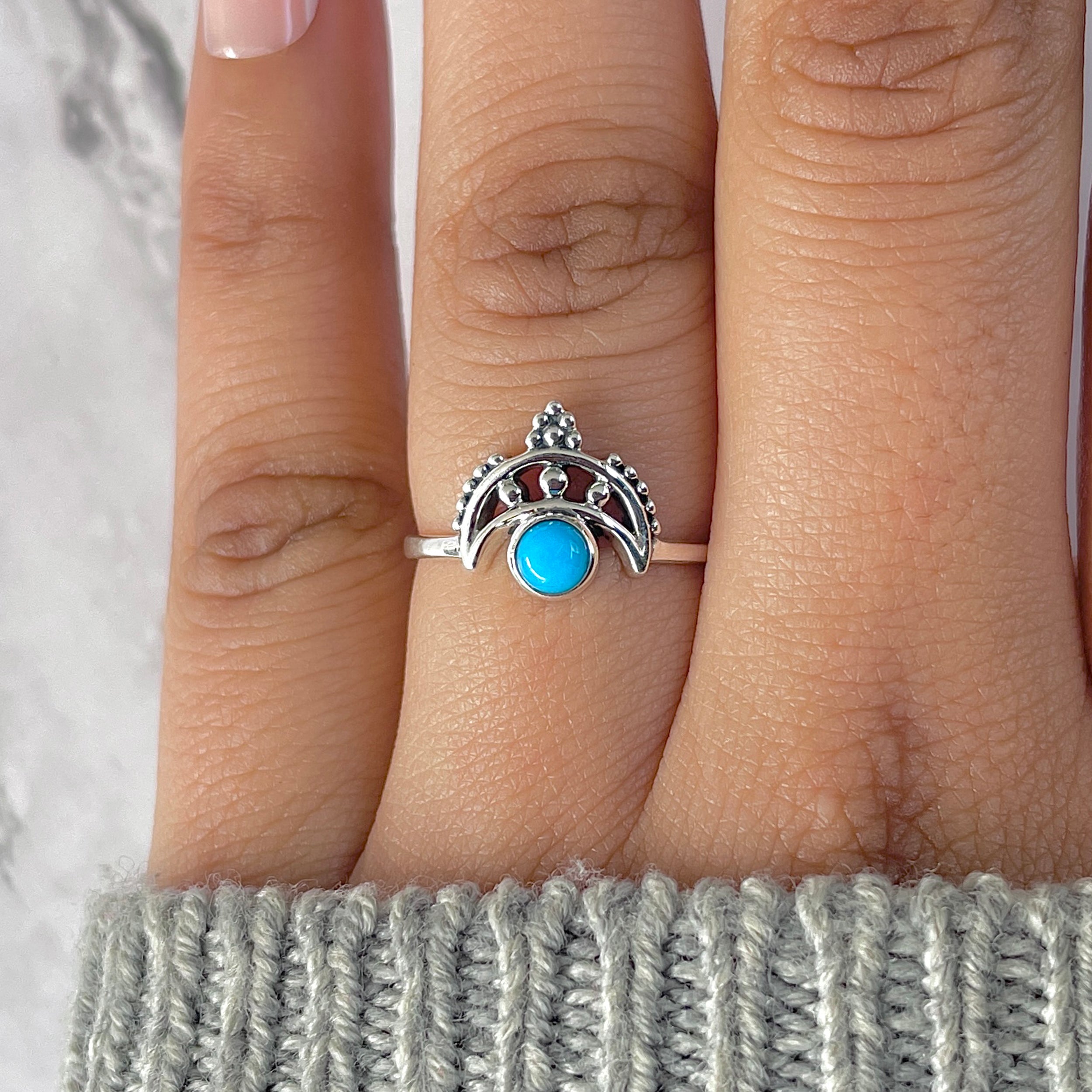 Turquoise Ring-(TRQ-RDR-1344.)