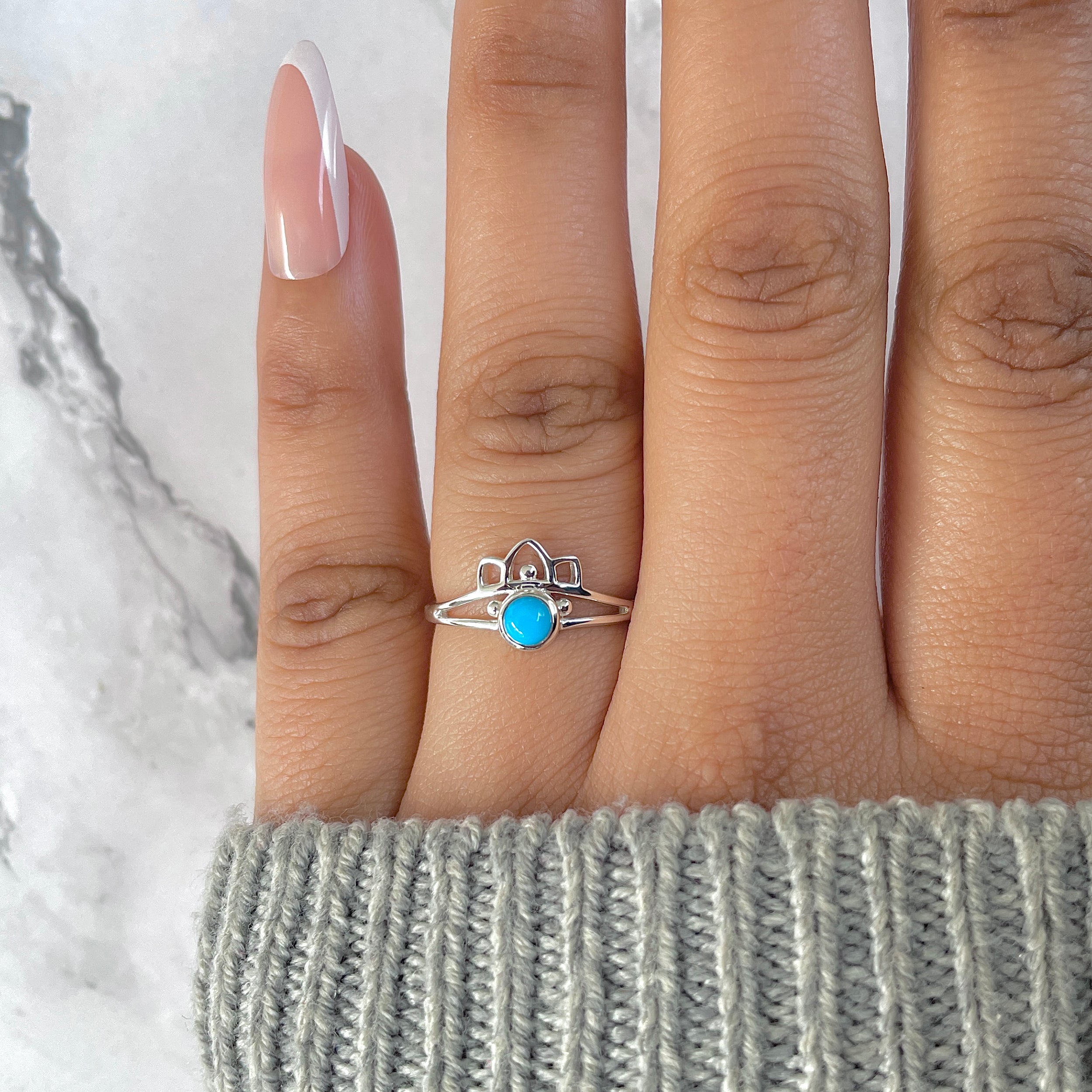 Turquoise Ring-(TRQ-RDR-1352.)