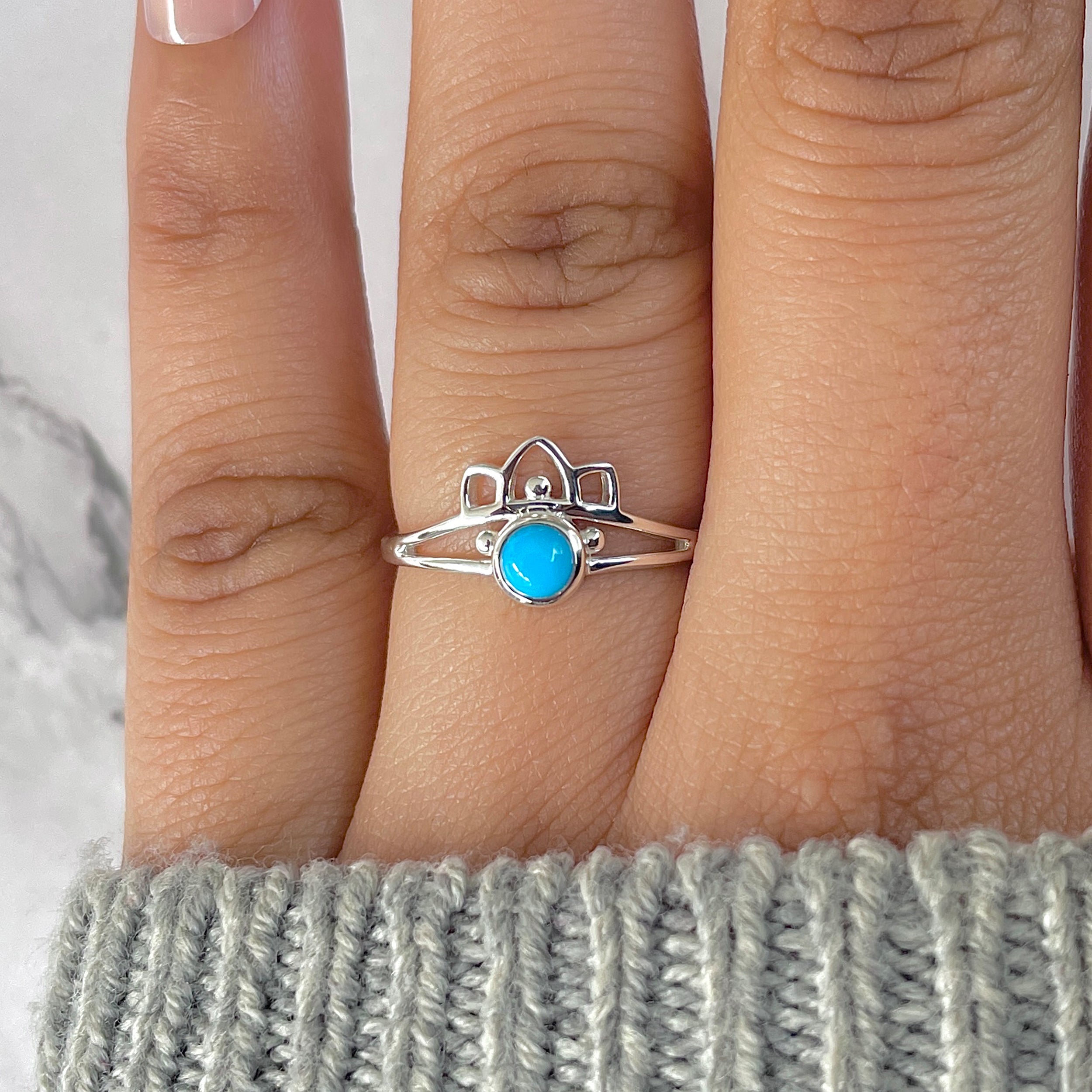 Turquoise Ring-(TRQ-RDR-1352.)