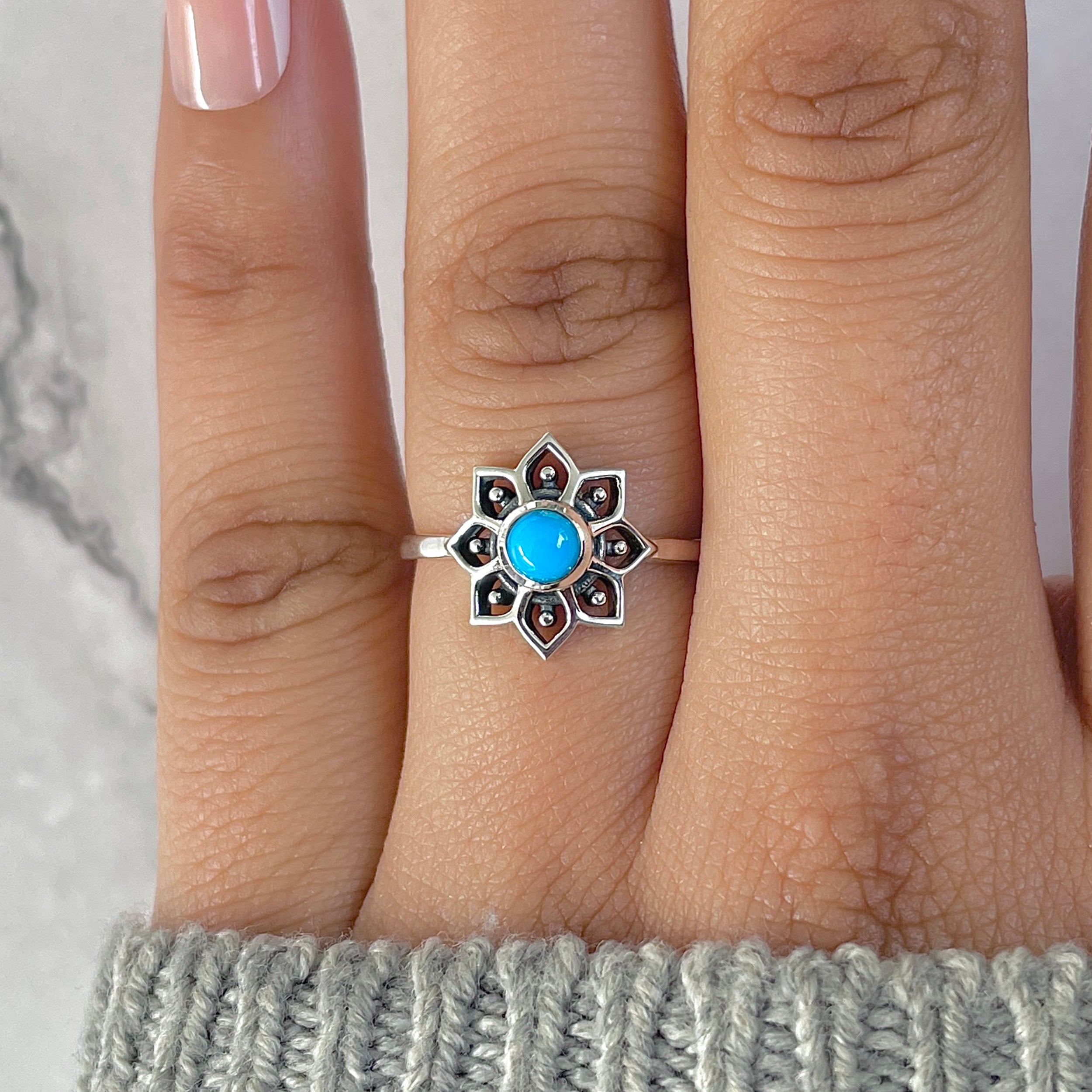 Turquoise Ring-(TRQ-RDR-1360.)