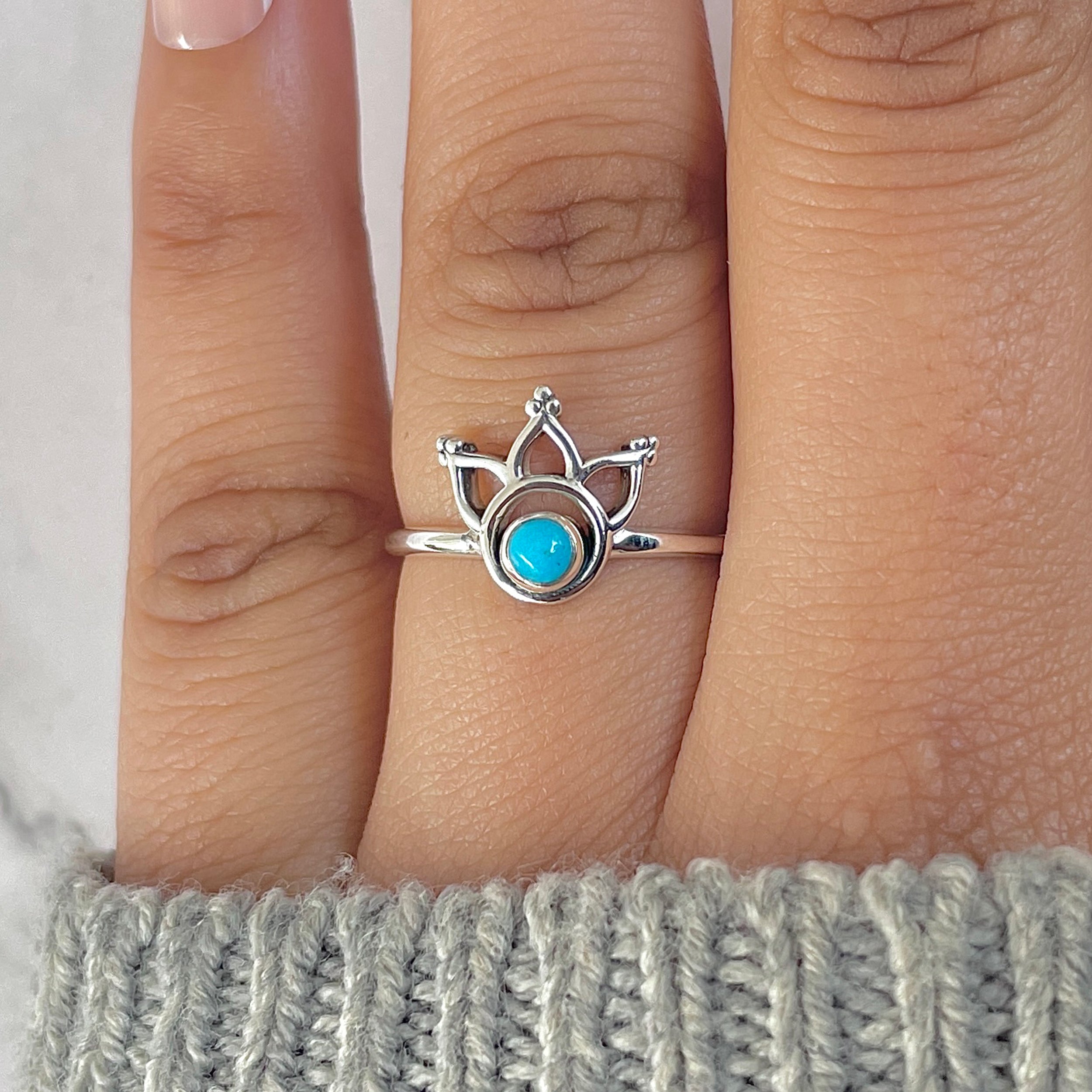 Turquoise Ring-(TRQ-RDR-1362.)
