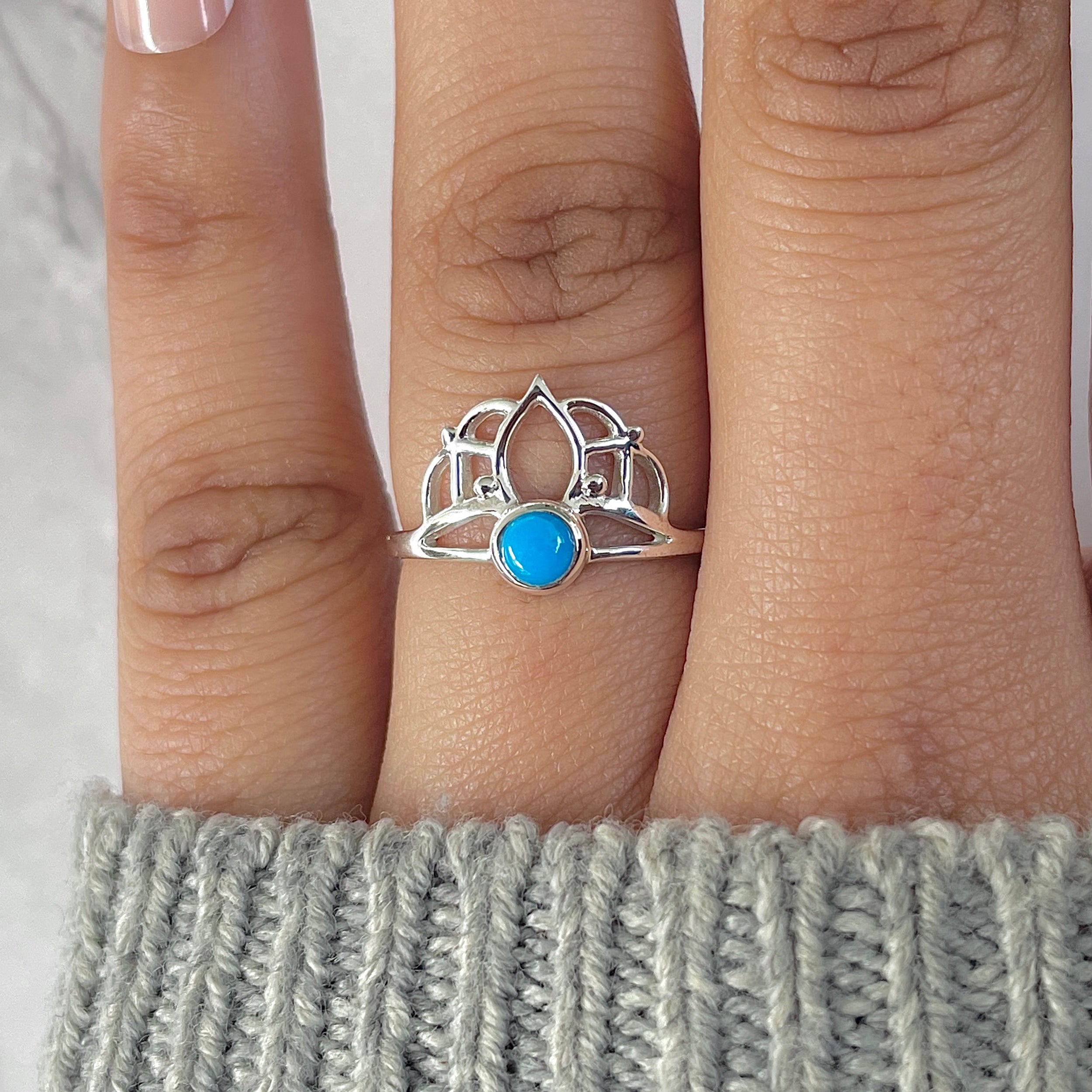 Turquoise Ring-(TRQ-RDR-1364.)