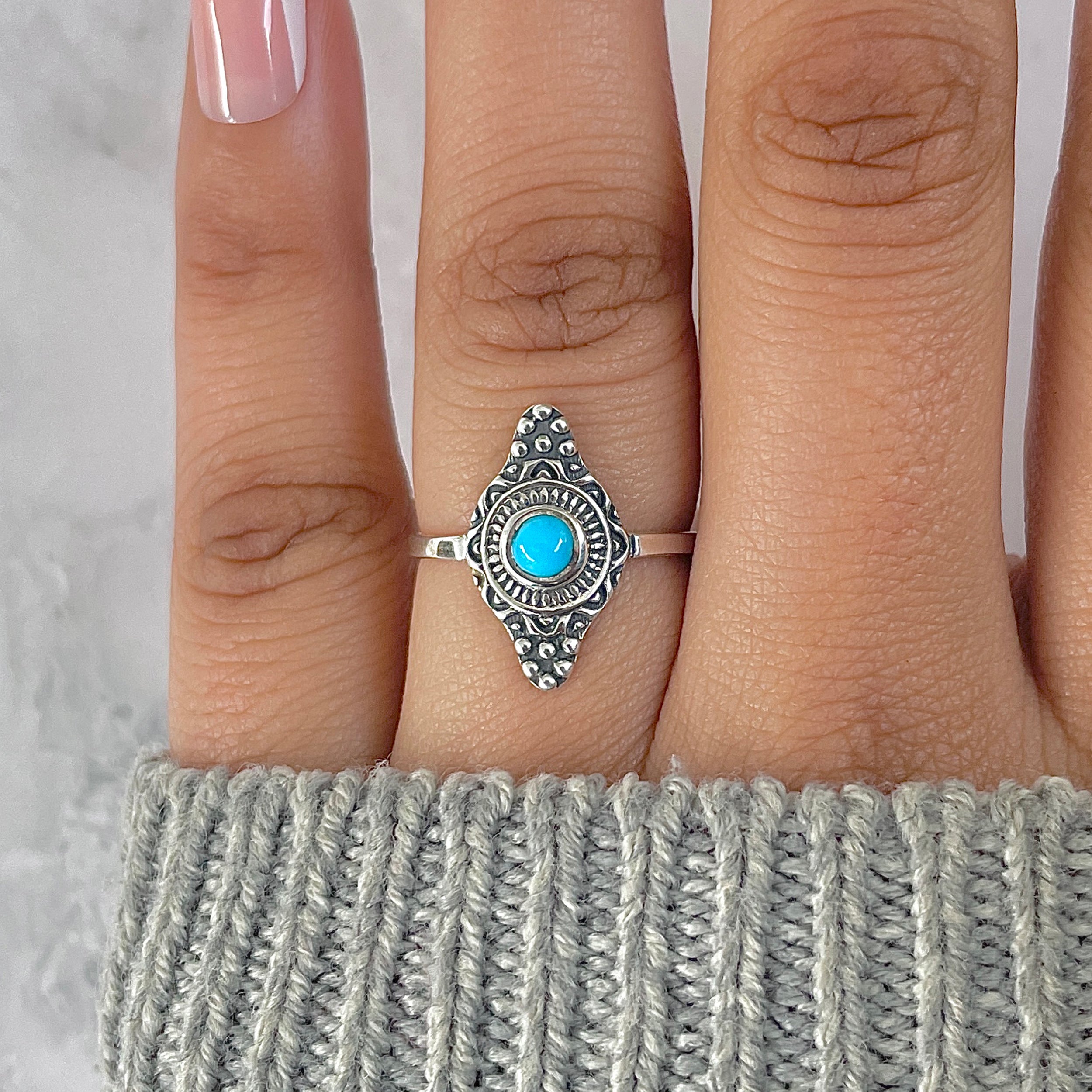 Turquoise Ring-(TRQ-RDR-1367.)