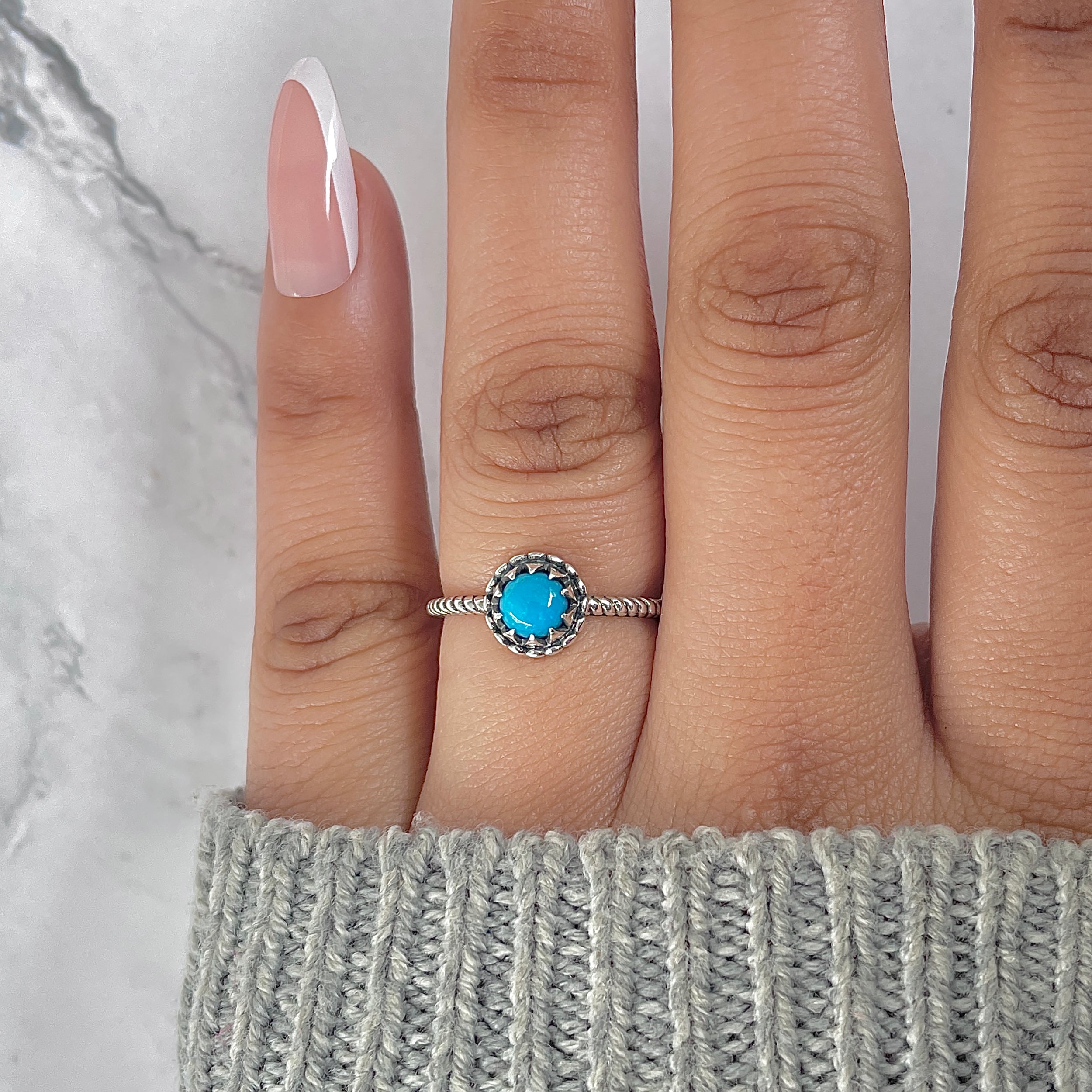 Turquoise Ring-(TRQ-RDR-1379.)