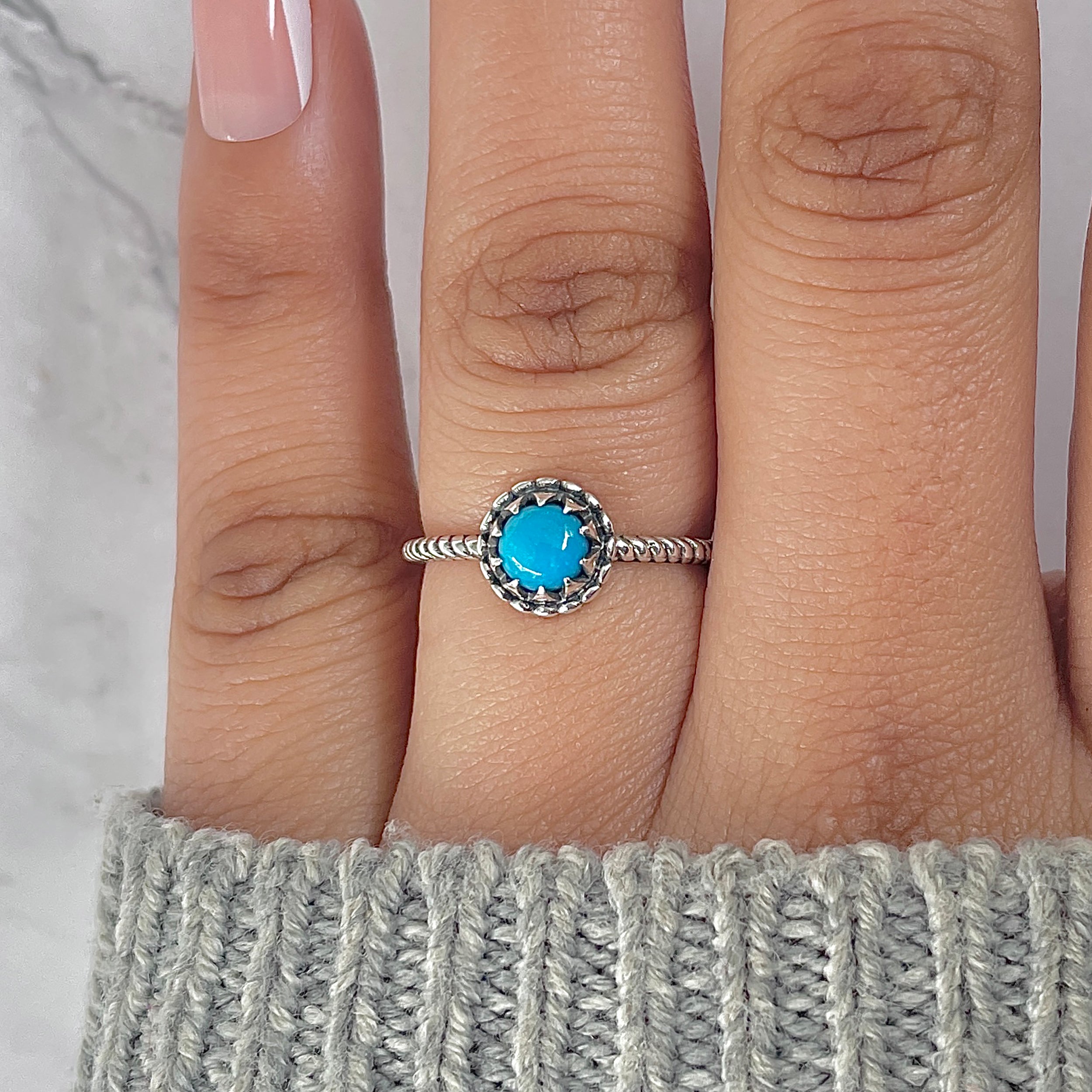 Turquoise Ring-(TRQ-RDR-1379.)