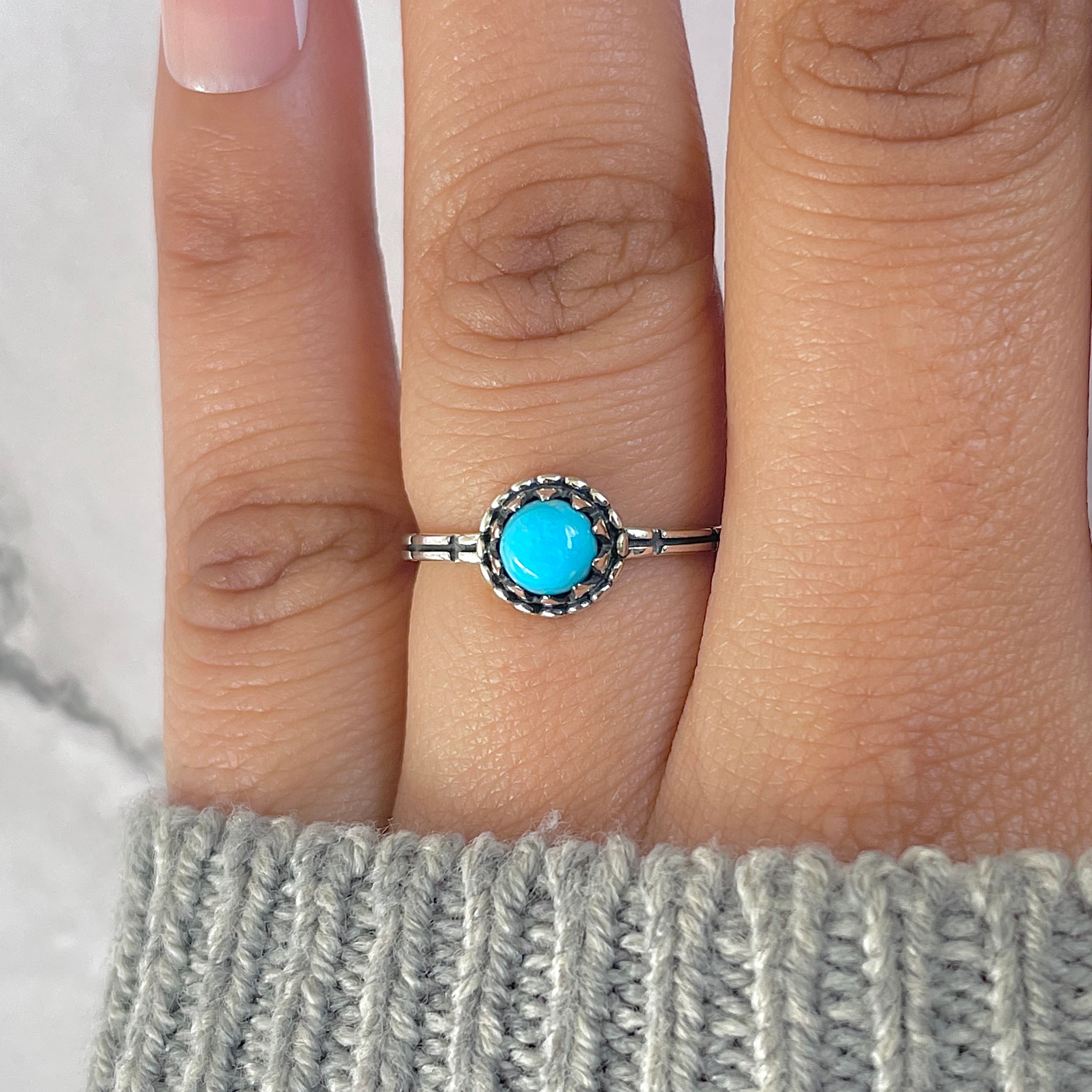 Turquoise Ring-(TRQ-RDR-1392.)
