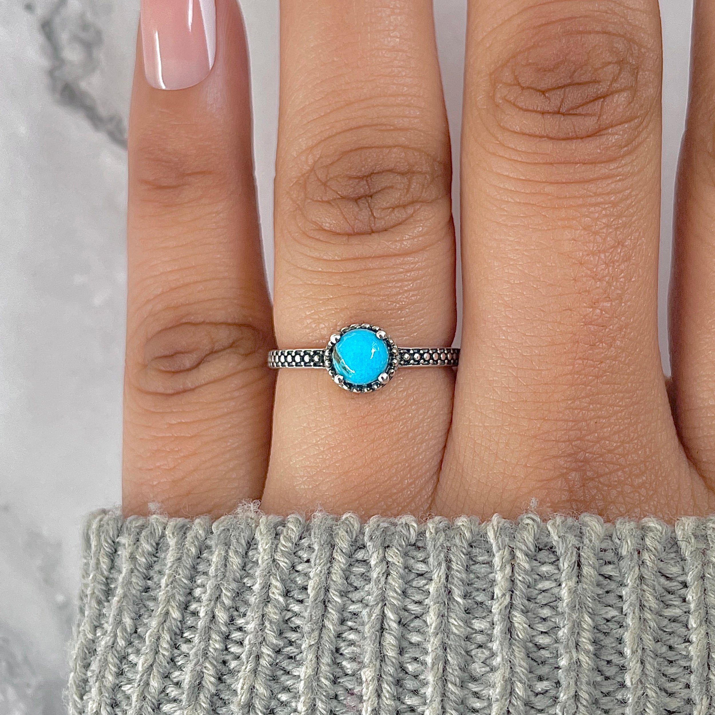 Turquoise Ring-(TRQ-RDR-1416.)